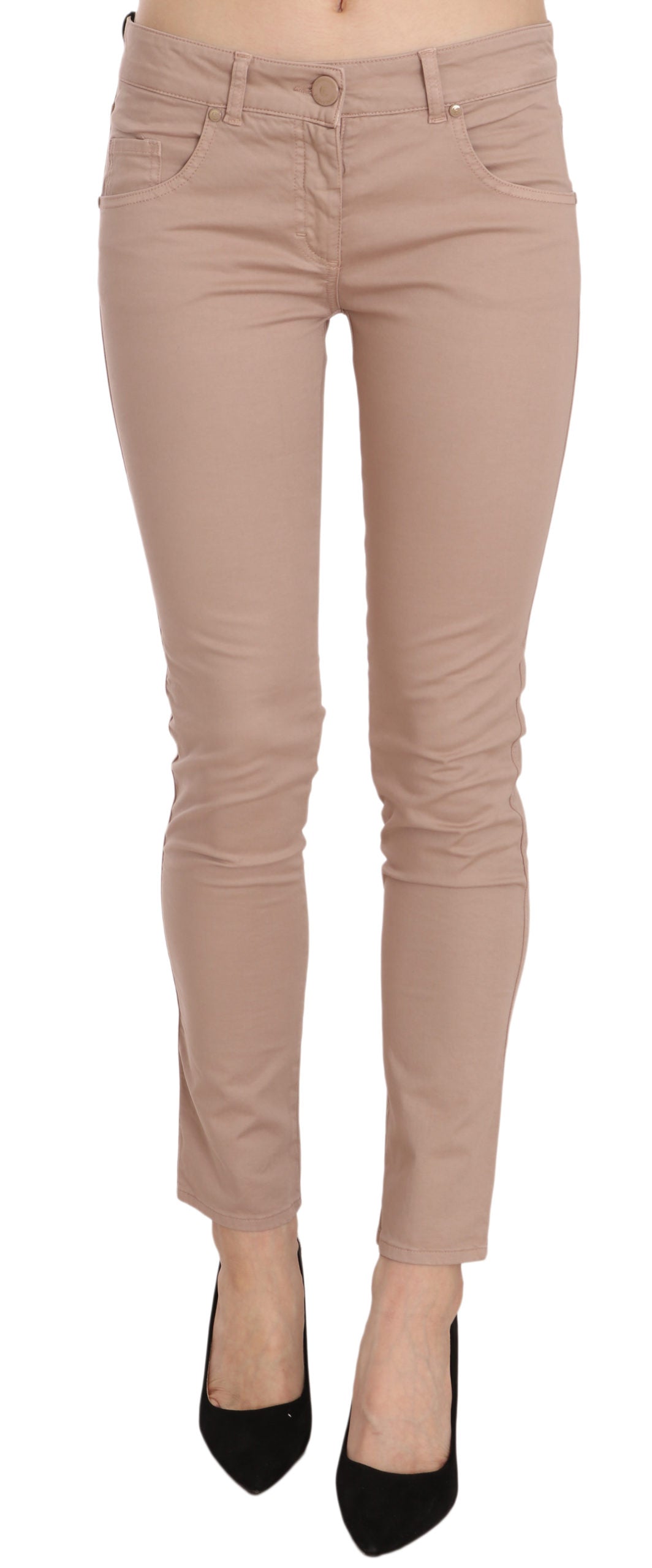 Pantalon slim chic marron CRISTINAEFFE