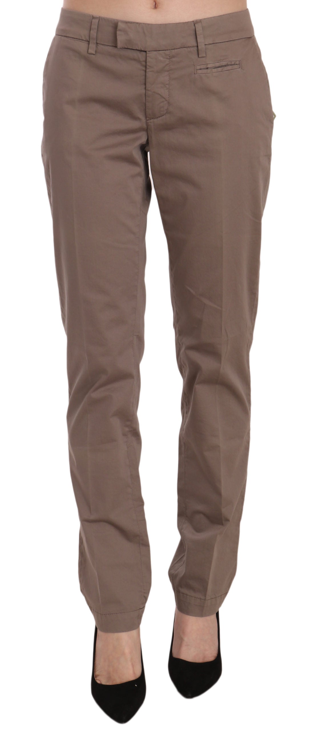 Pantalon droit Dondup Chic Brown