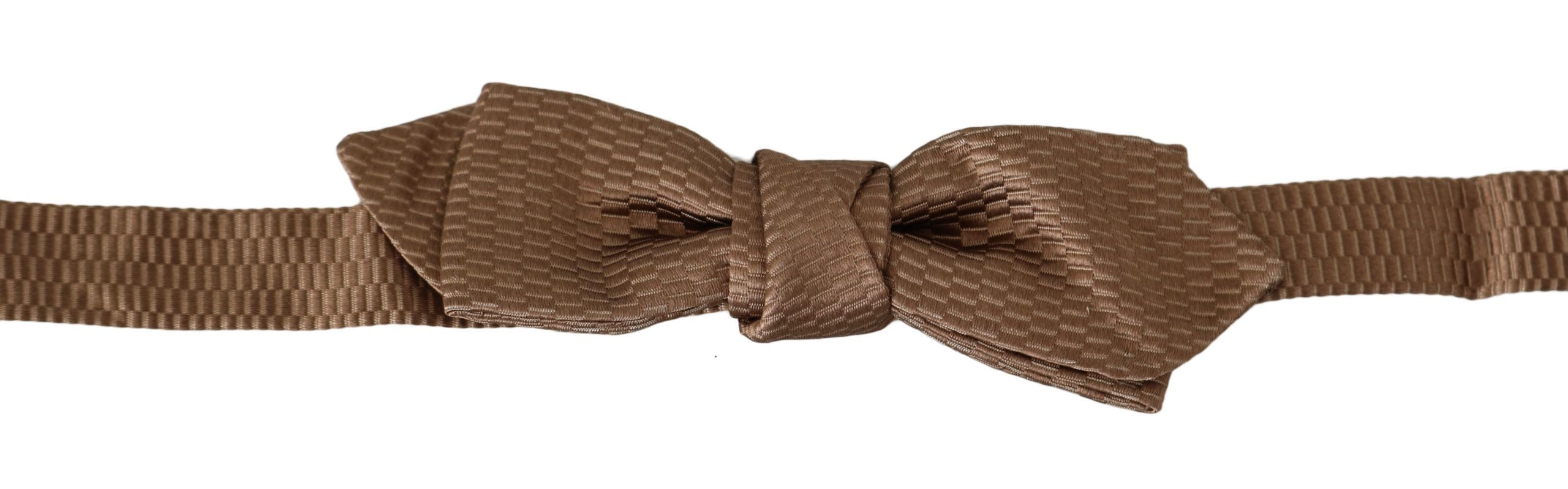 Dolce & Gabbana Elegante braun-goldene Fliege