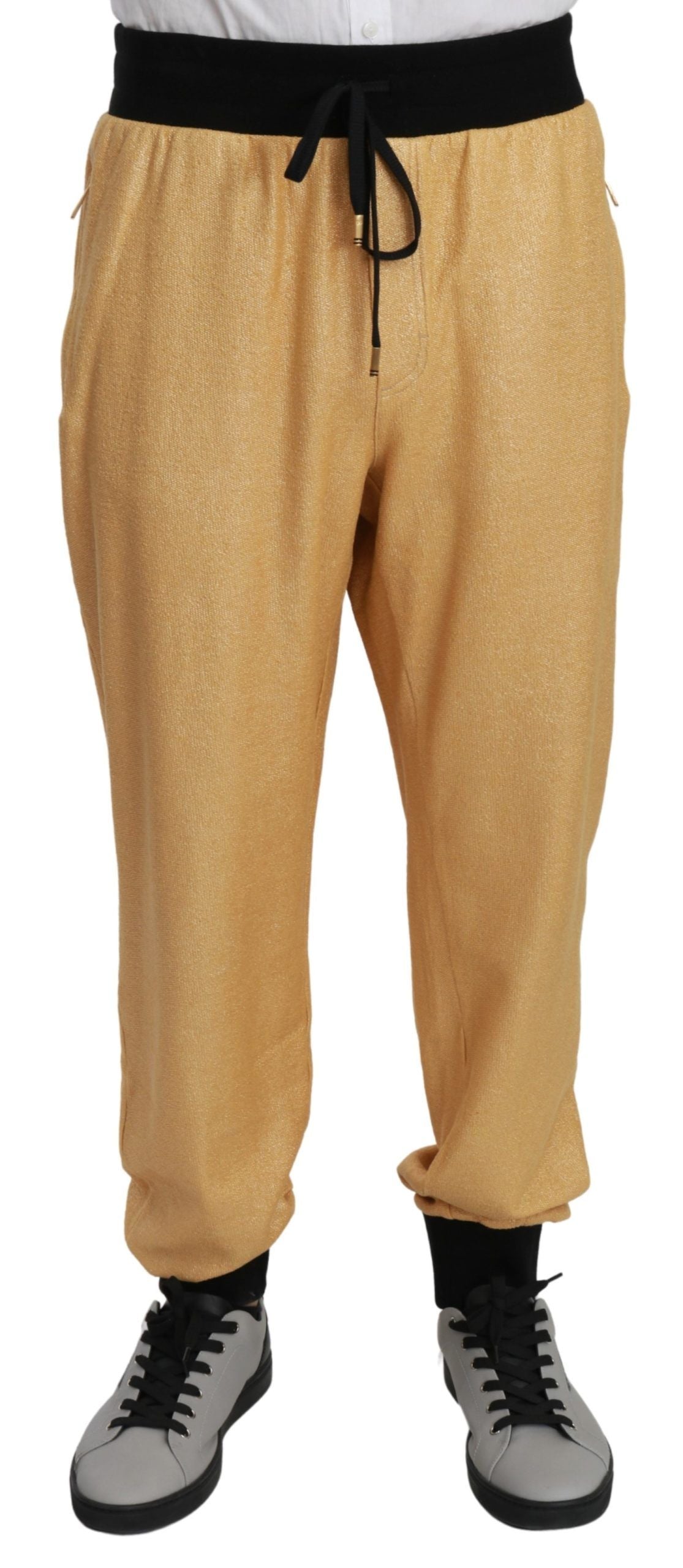 Dolce & Gabbana – Elegante Jogginghose mit Goldmotiv