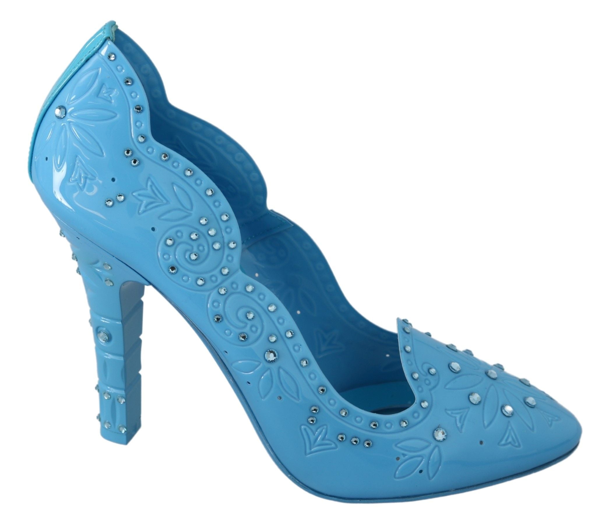 Escarpins Cendrillon bleus ornés de cristaux Dolce & Gabbana