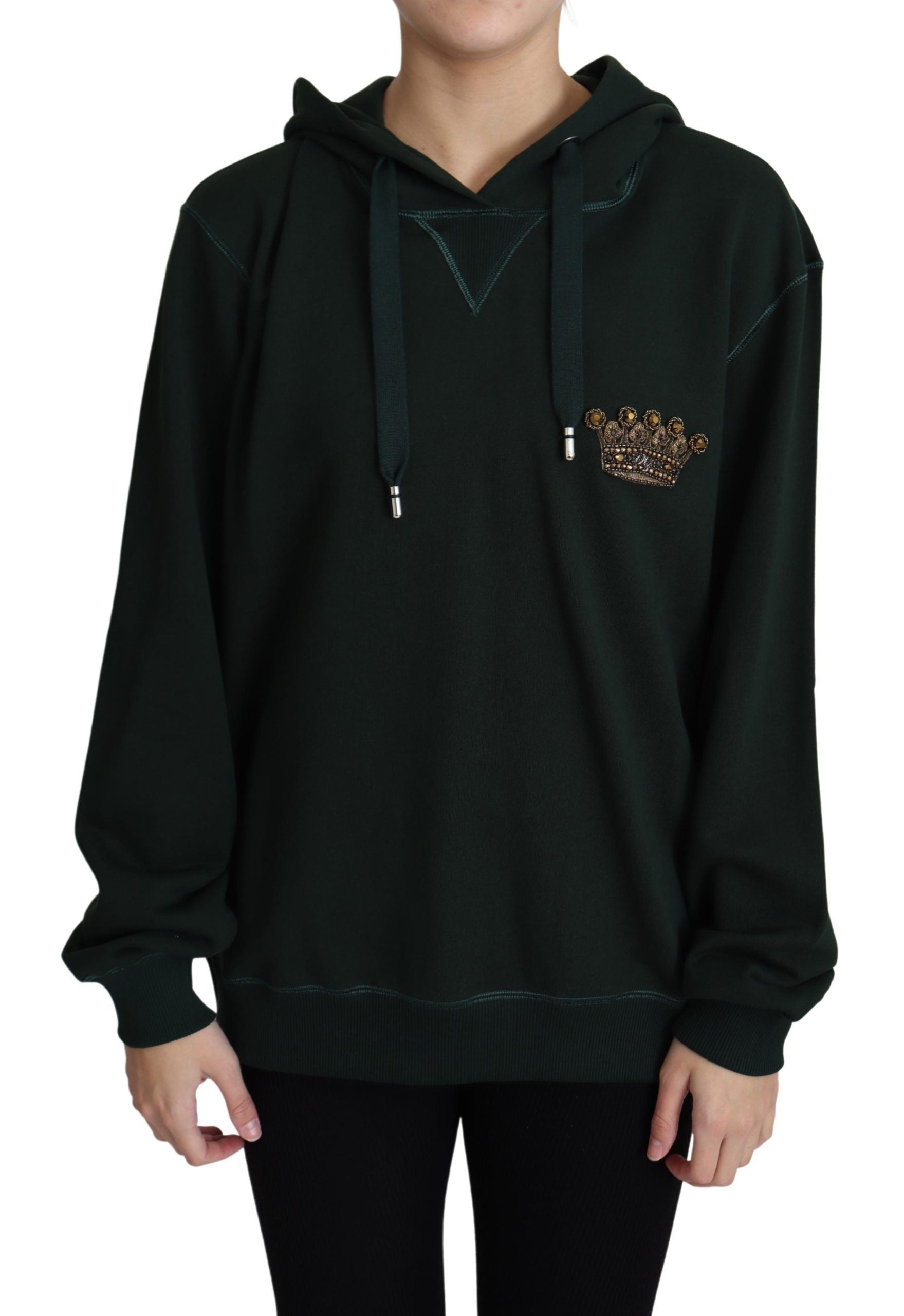 Dolce & Gabbana – Hoodie mit Regal-Kronenstickerei