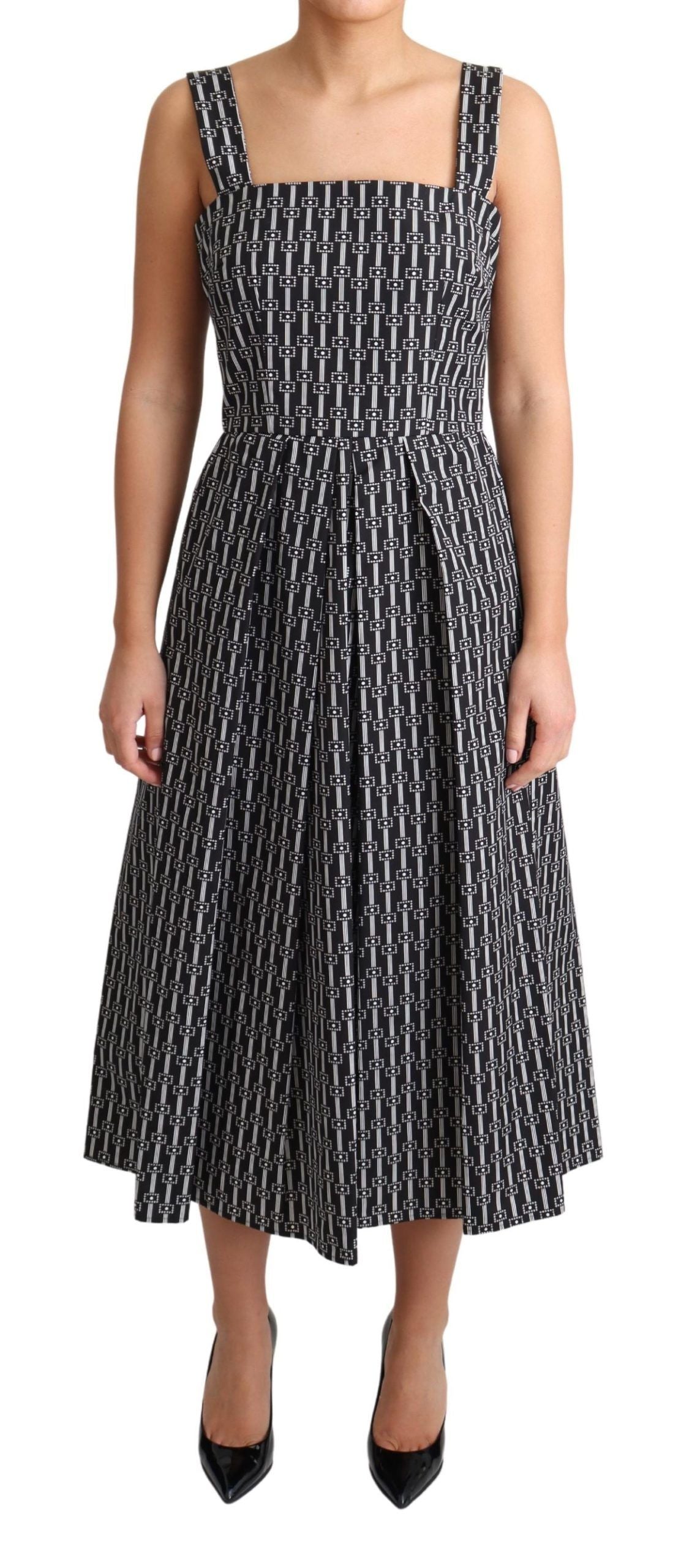 Robe trapèze géométrique élégante sans manches Dolce & Gabbana