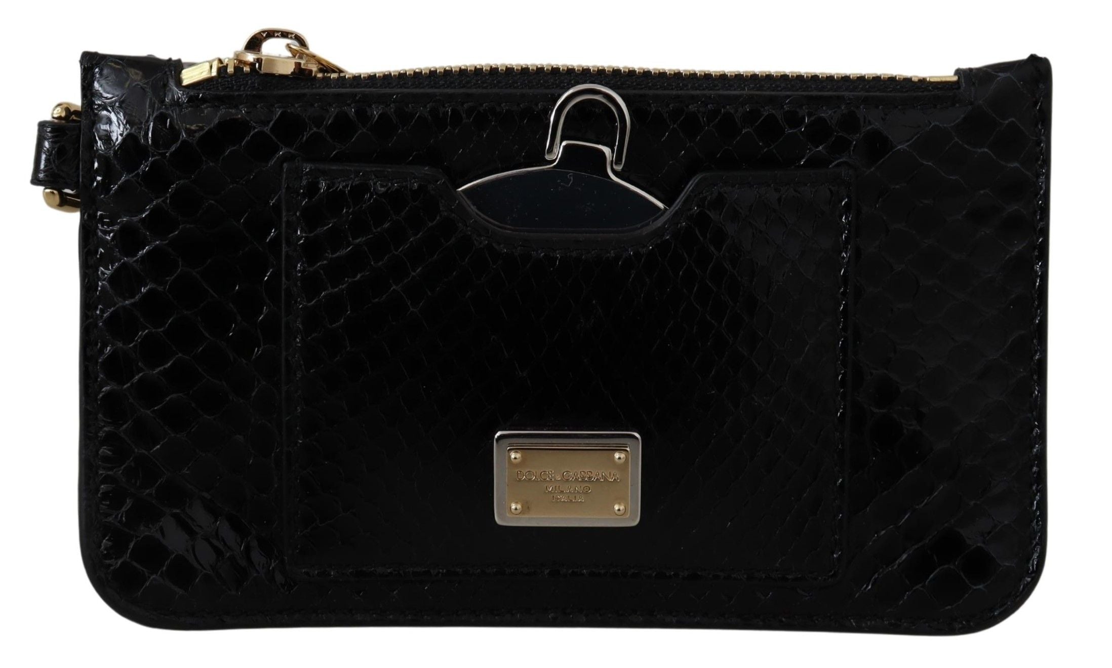 Portefeuille élégant en cuir à motif python Dolce & Gabbana