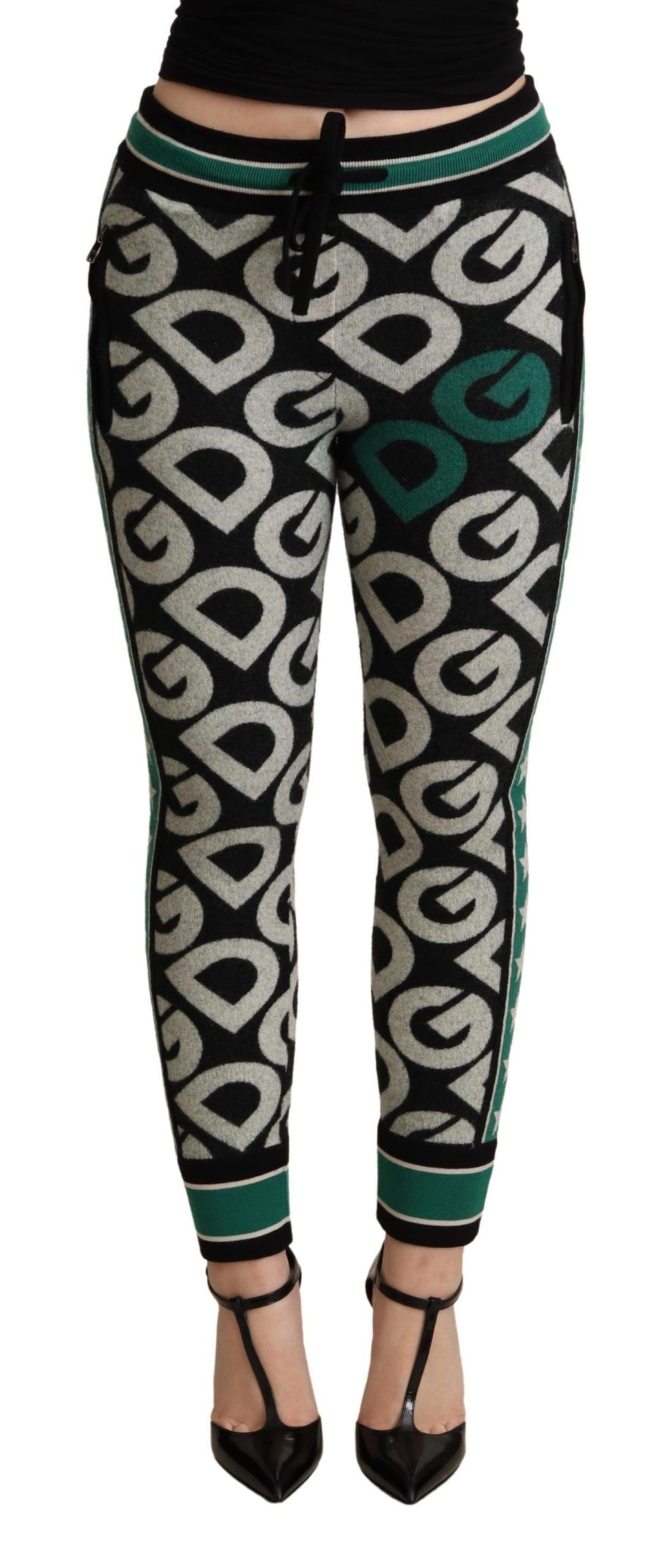Dolce & Gabbana Jogginghose aus Wollmischung mit Gravur