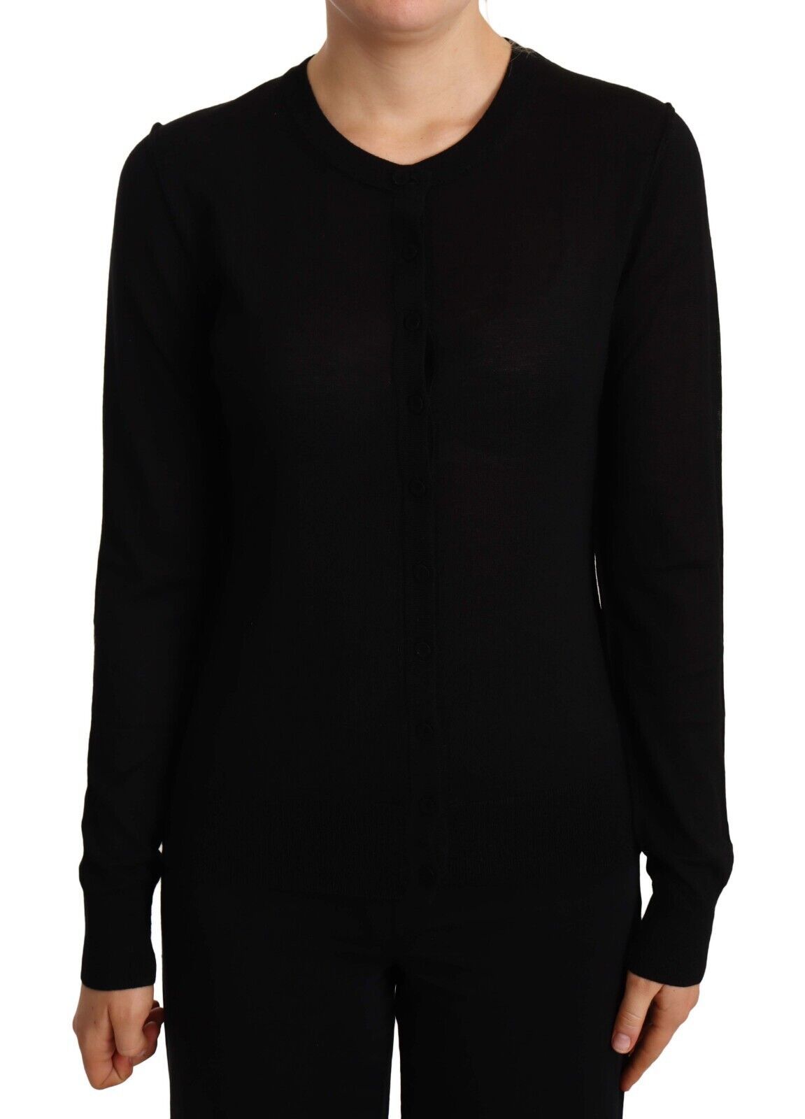 Pull élégant à col rond en laine vierge Dolce & Gabbana