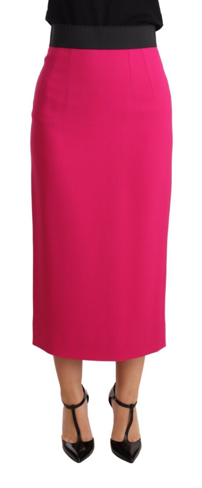 Jupe crayon taille haute élégante Dolce & Gabbana en rose
