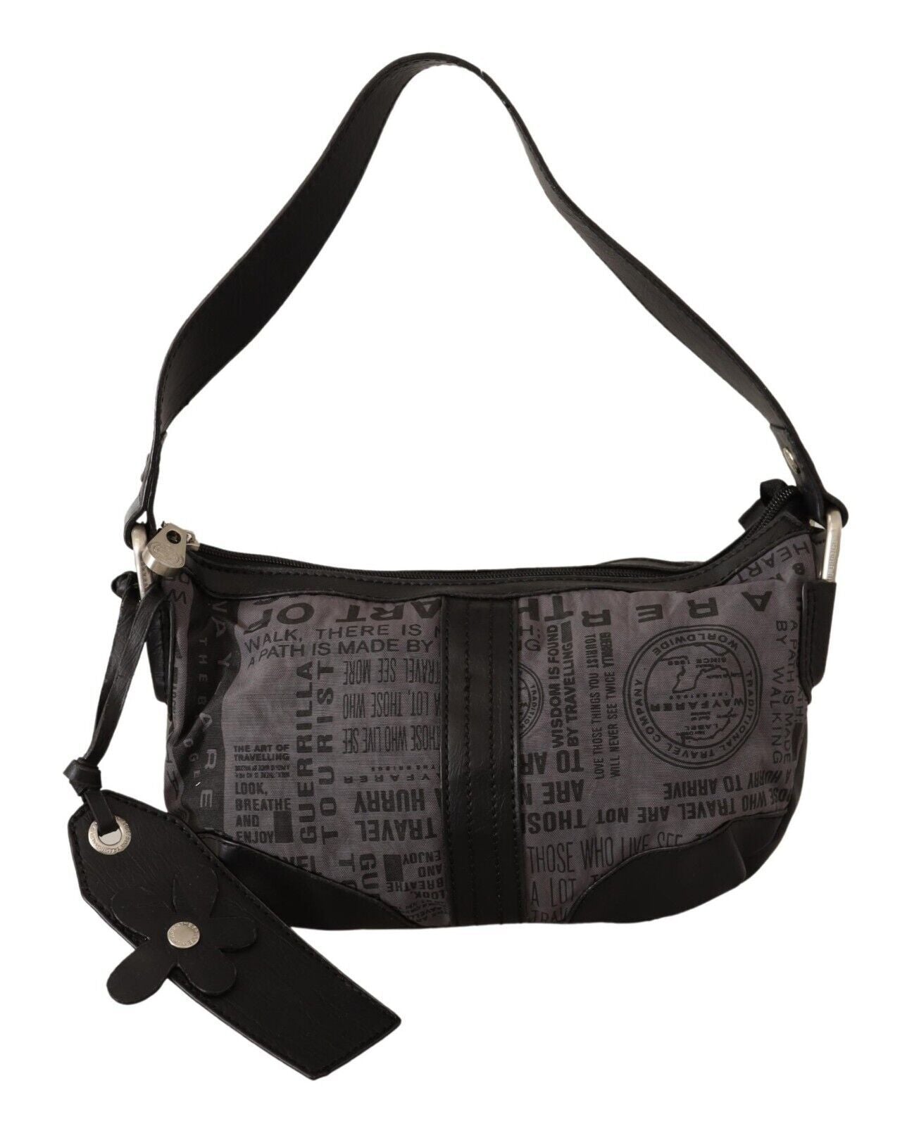 WAYFARER Schicke Schulterhandtasche aus grauem Stoff