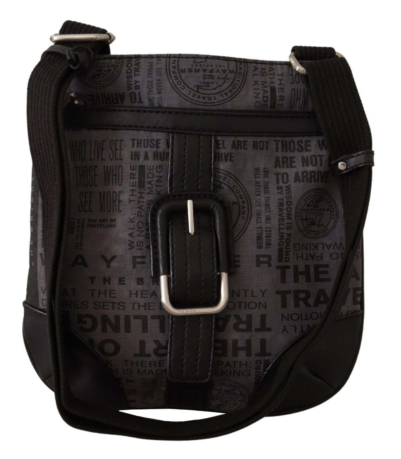 Sac bandoulière chic en tissu gris WAYFARER