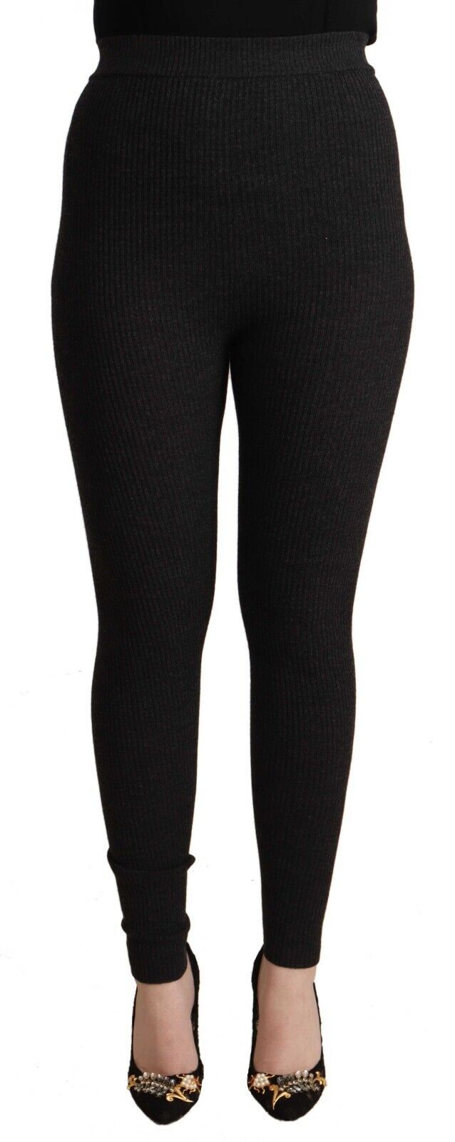 Pantalons en laine taille haute élégants Dolce & Gabbana