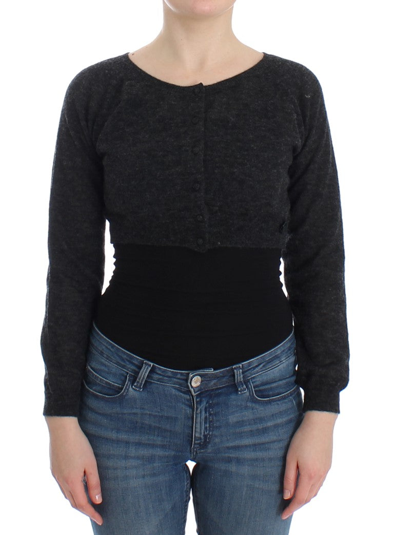 Ermanno Scervino Schicker, verkürzter Pullover aus Alpakawolle