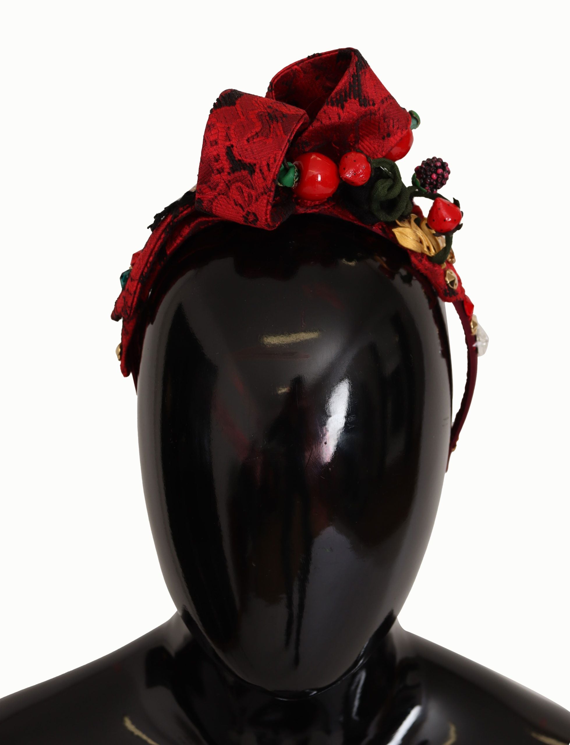 Diadème rouge orné de cerises de Sicile Dolce & Gabbana