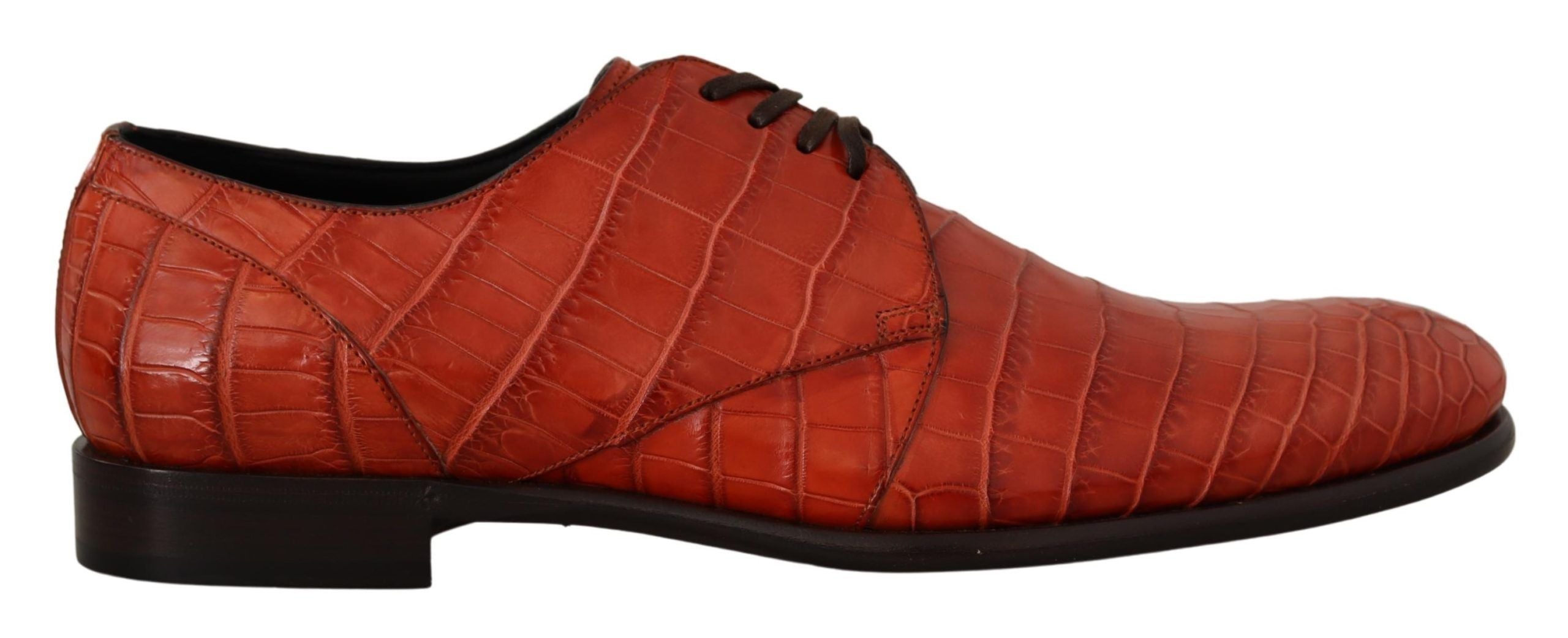 Dolce & Gabbana – Exquisite Schnürschuhe aus exotischem Krokodilleder
