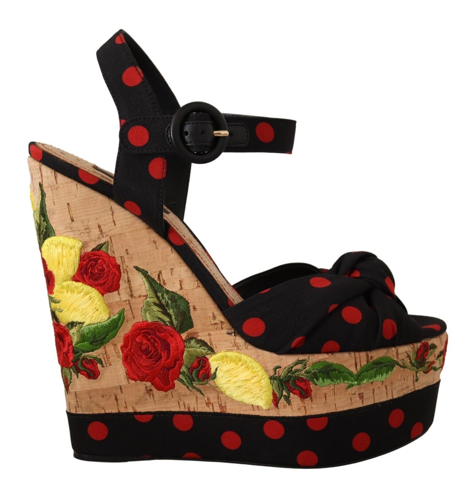 Dolce & Gabbana Mehrfarbige Plateau-Pumps aus Seidenmischung