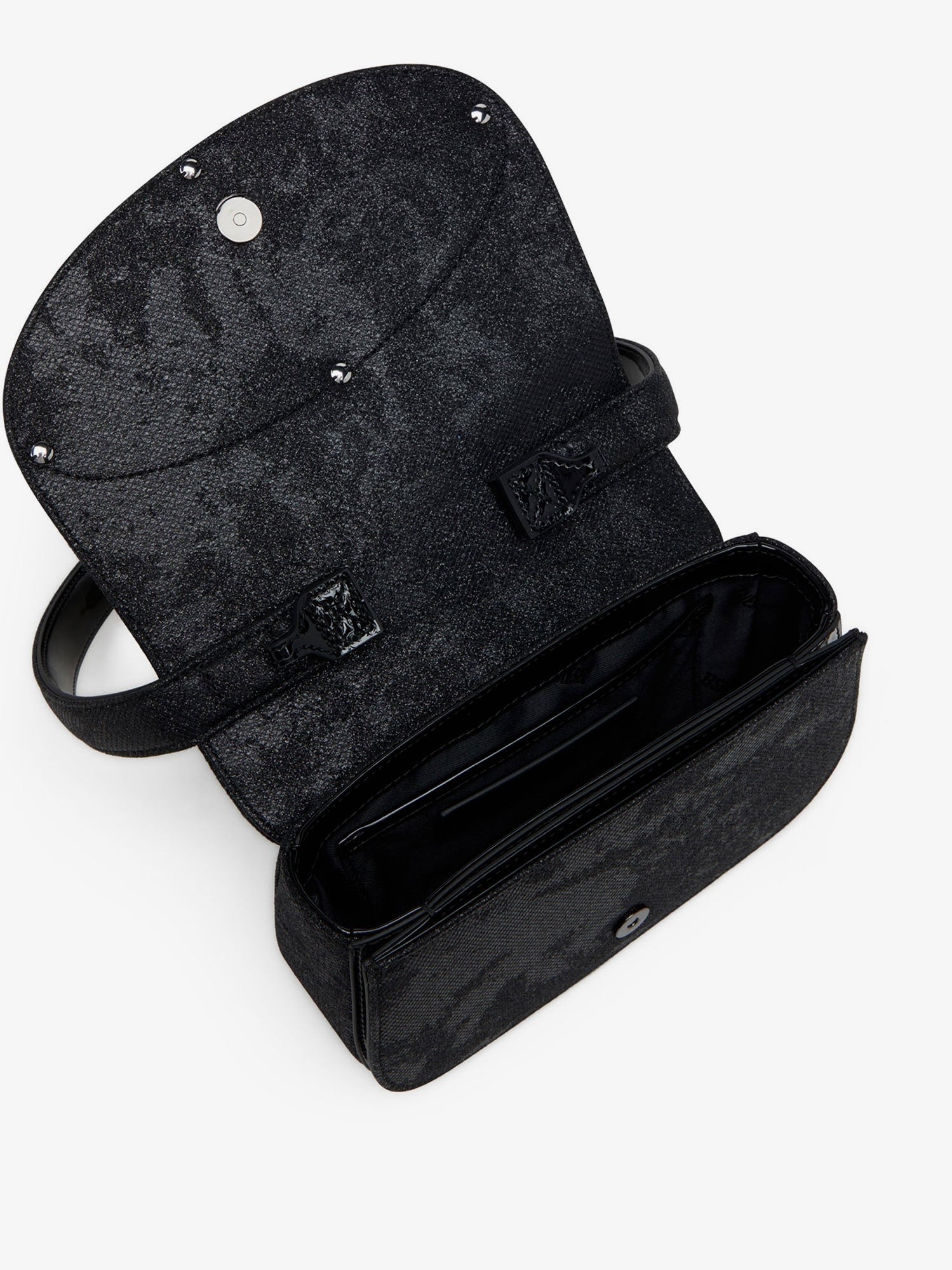 Diesel 1DR glitter fabric shoulder bag