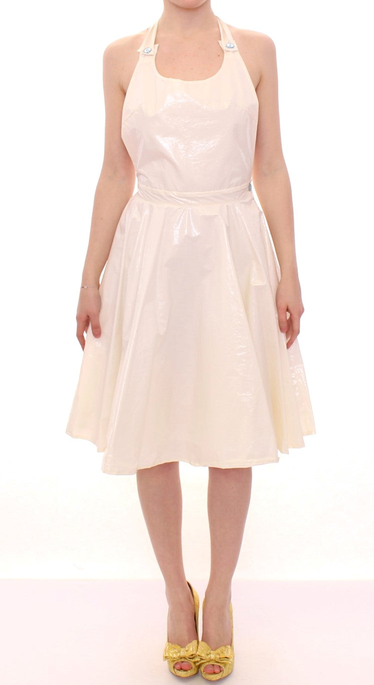 Robe dos nu élégante en thé blanc Licia Florio