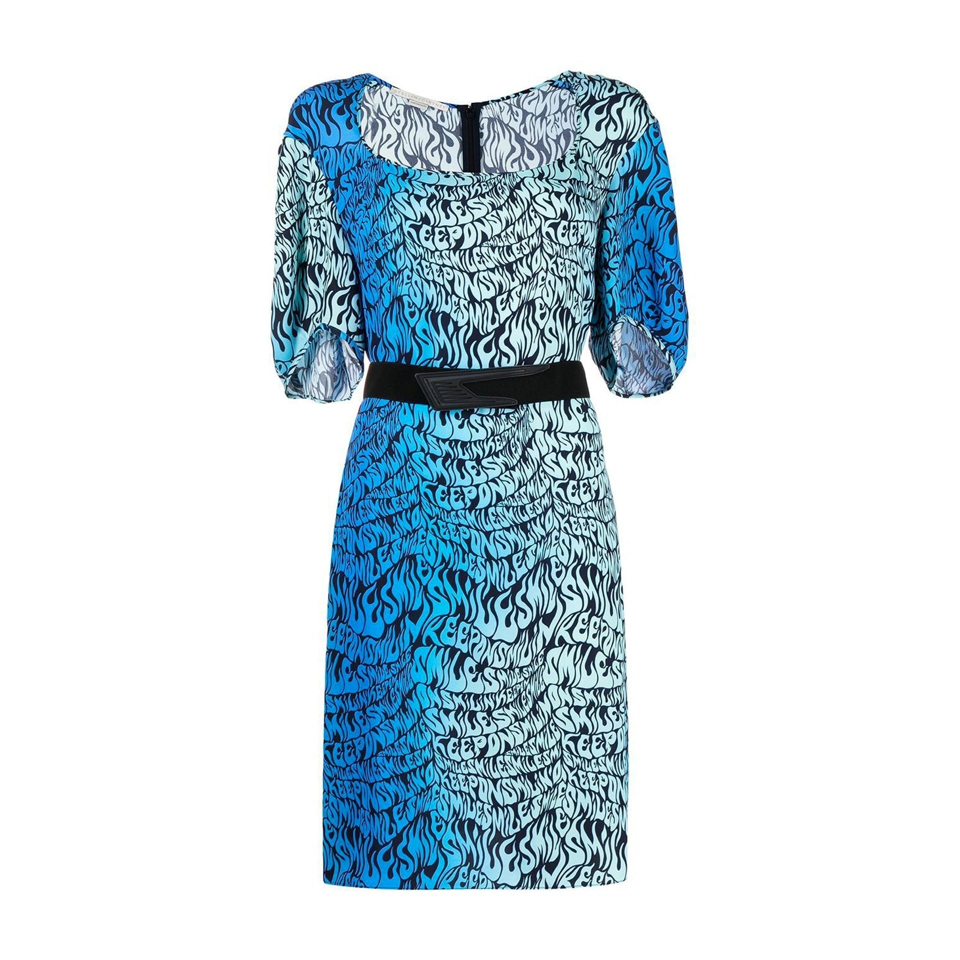 Stella Mccartney Keep On Smiling Pattern Dress - WOMEN CLOTHING - STELLA MCCARTNEY - Tluxy New
