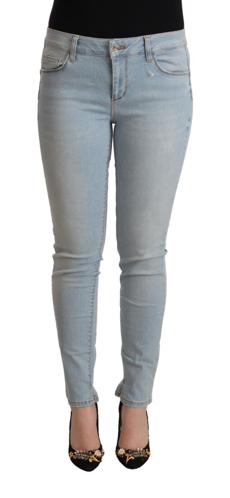 Jean skinny taille moyenne bleu clair Liu Jo