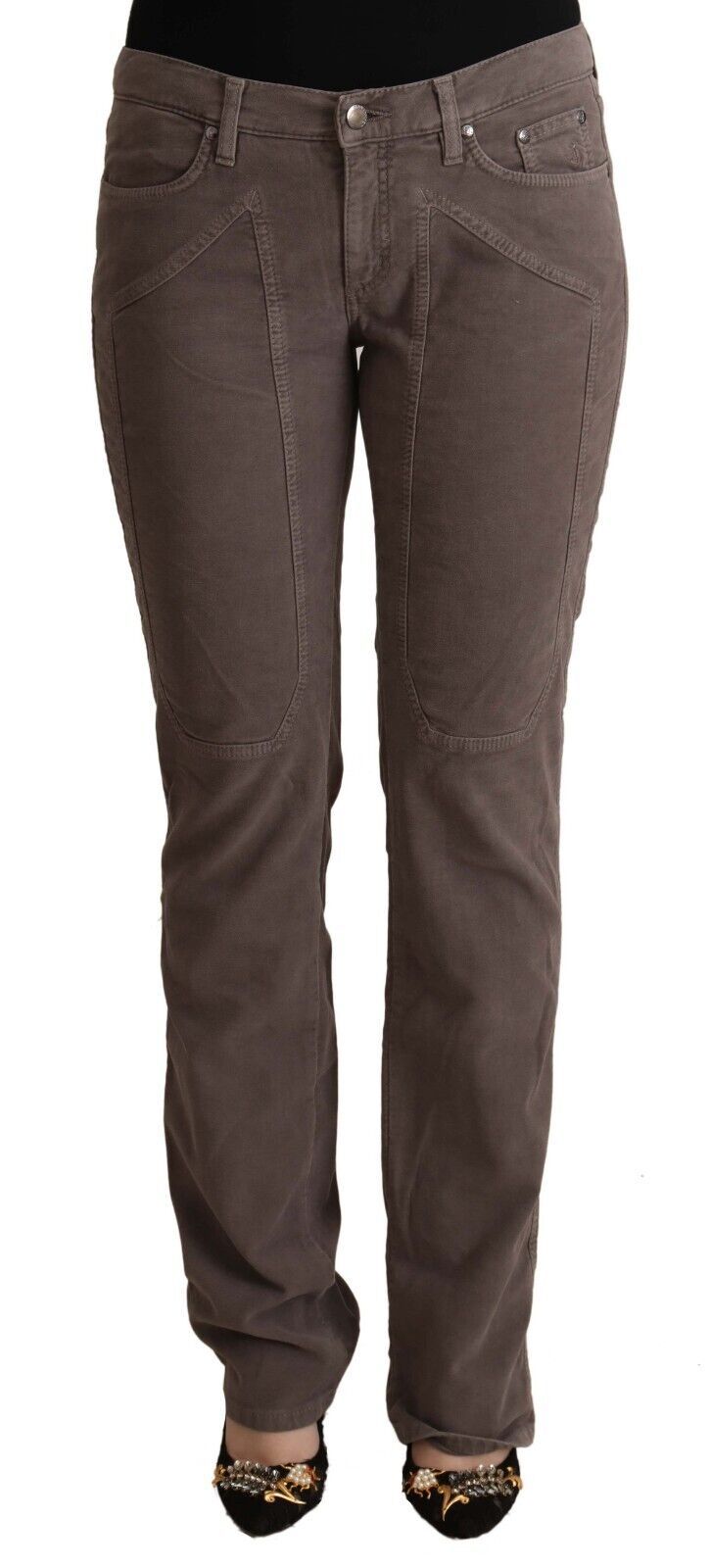 Jean skinny taille basse élégant en coton Jeckerson