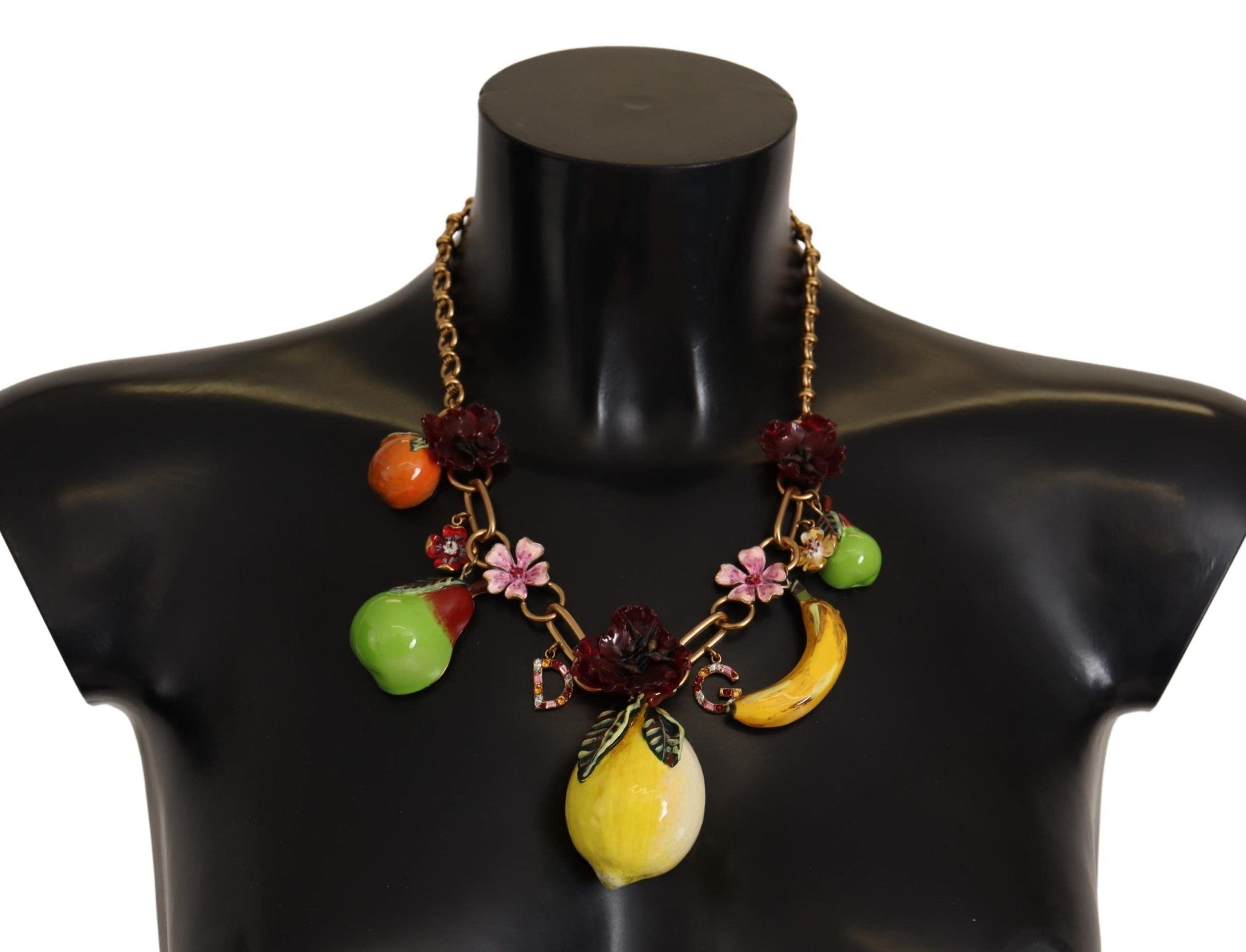 Dolce & Gabbana Chic Gold Statement Sicily Fruit Halskette
