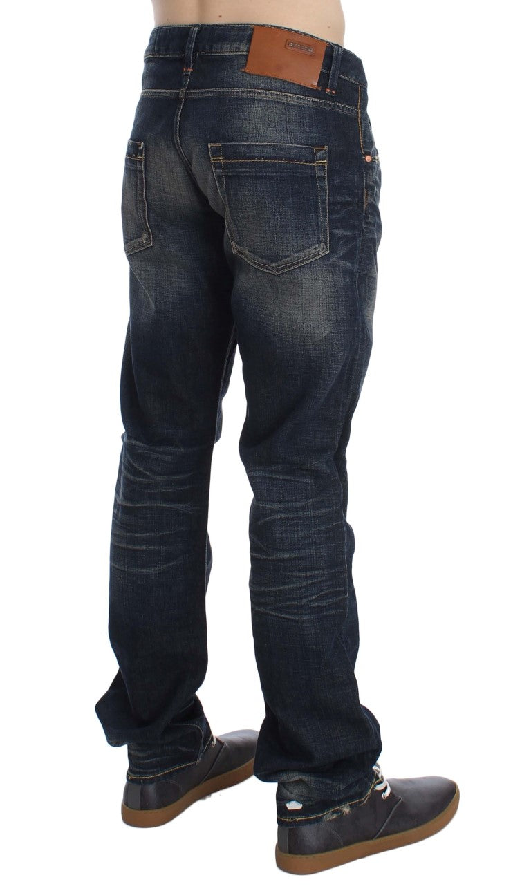 Acht Elegante Straight Fit Low Waist Herren Jeans