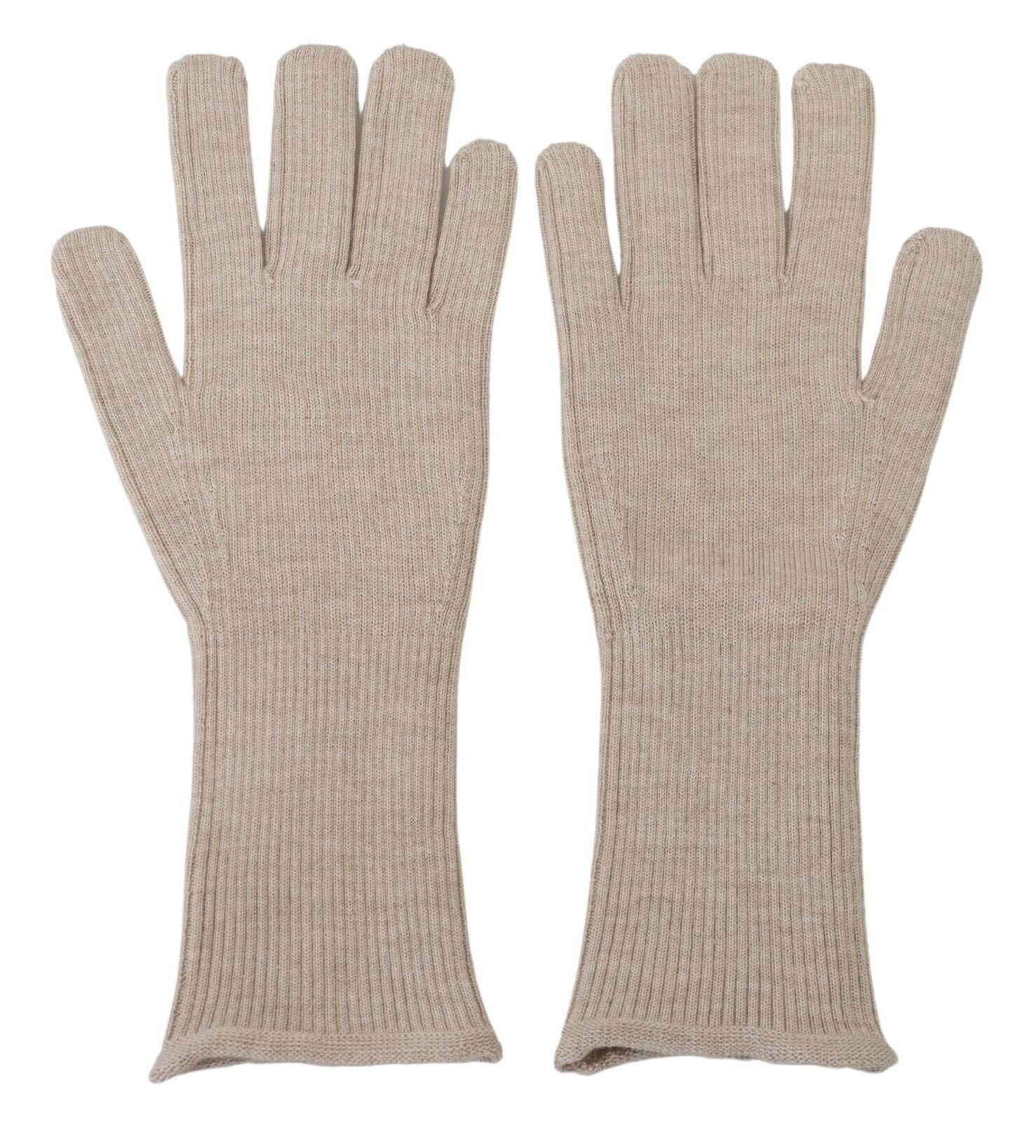 Dolce & Gabbana – Elegante Handschuhe aus einer Mischung aus Kaschmir und Seide in Elfenbein