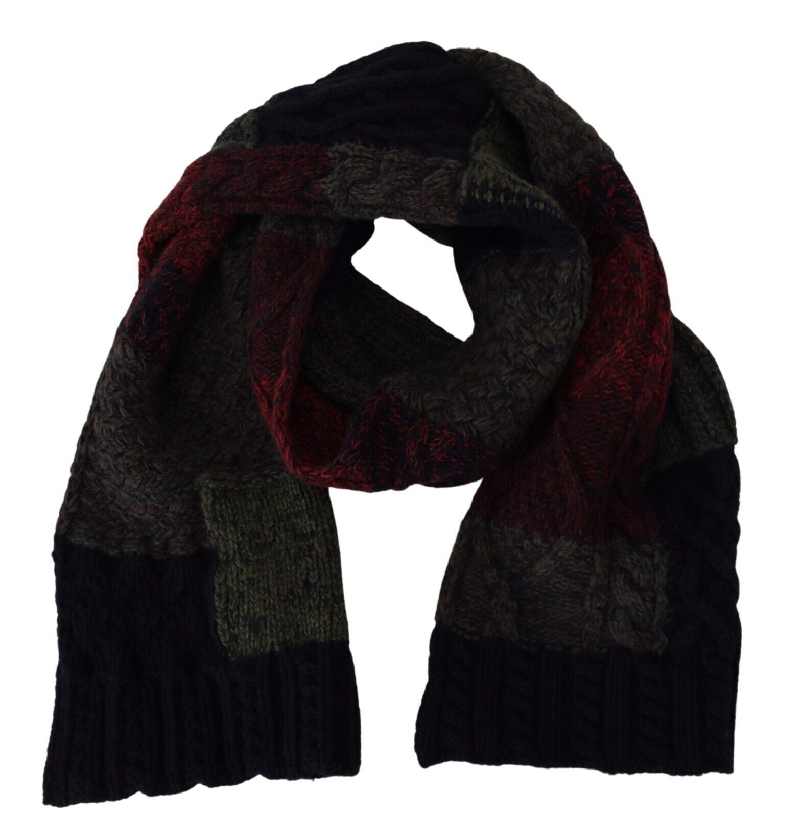 Foulard châle en tricot multicolore Dolce & Gabbana pour homme