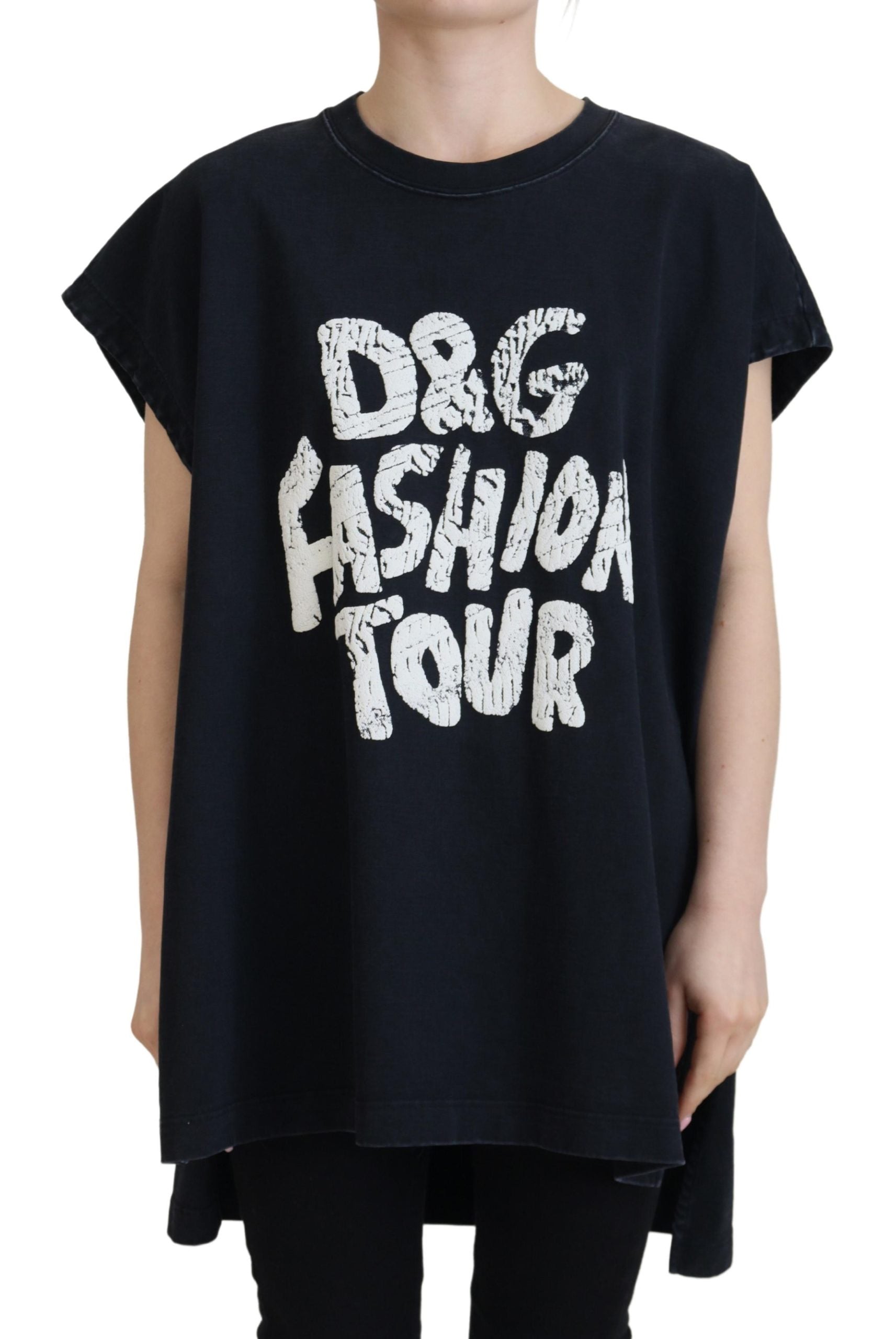 Dolce & Gabbana Elegantes Rundhals-T-Shirt aus Baumwolle mit Print