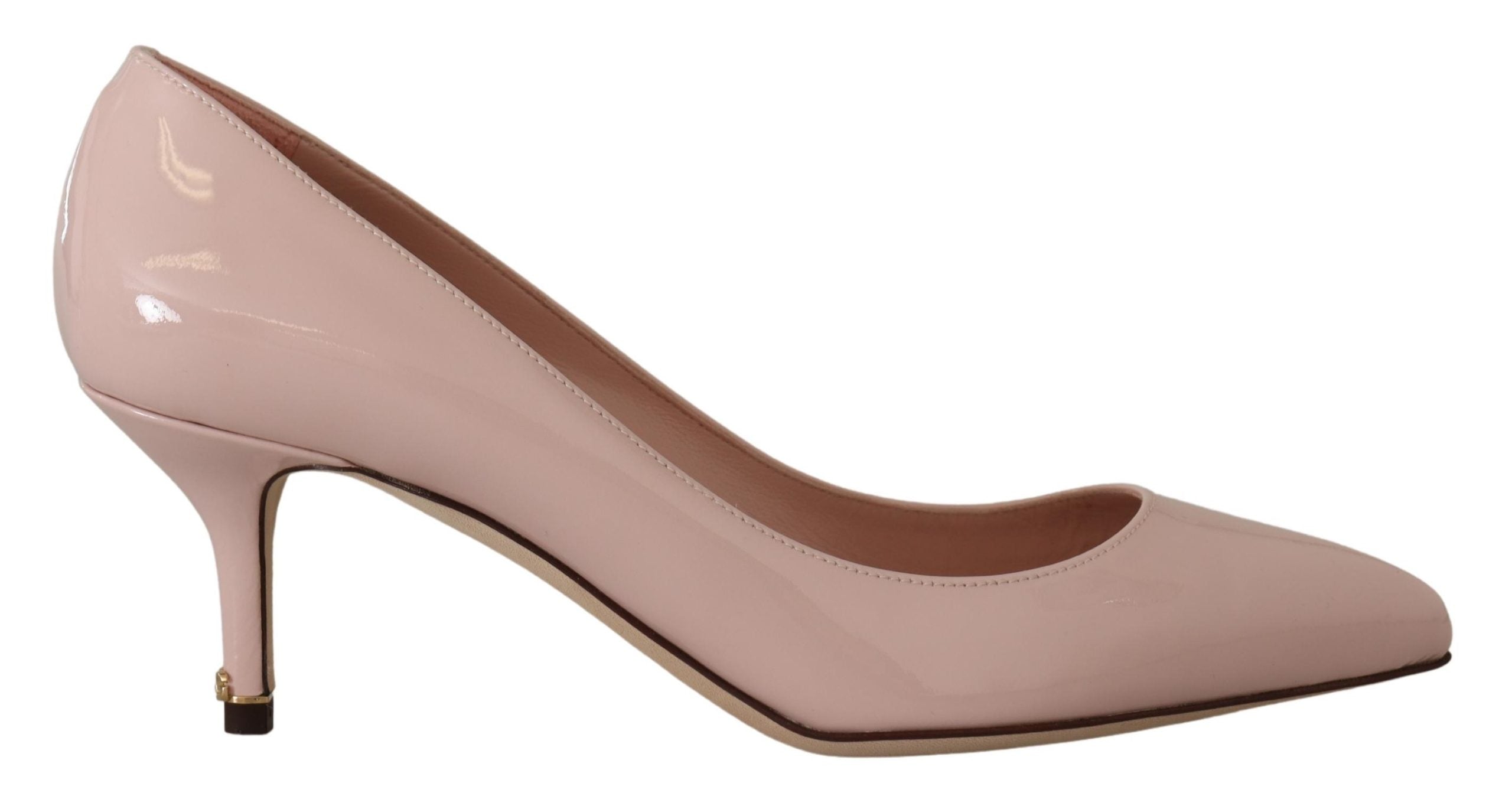 Escarpins élégants en cuir verni rose Dolce & Gabbana
