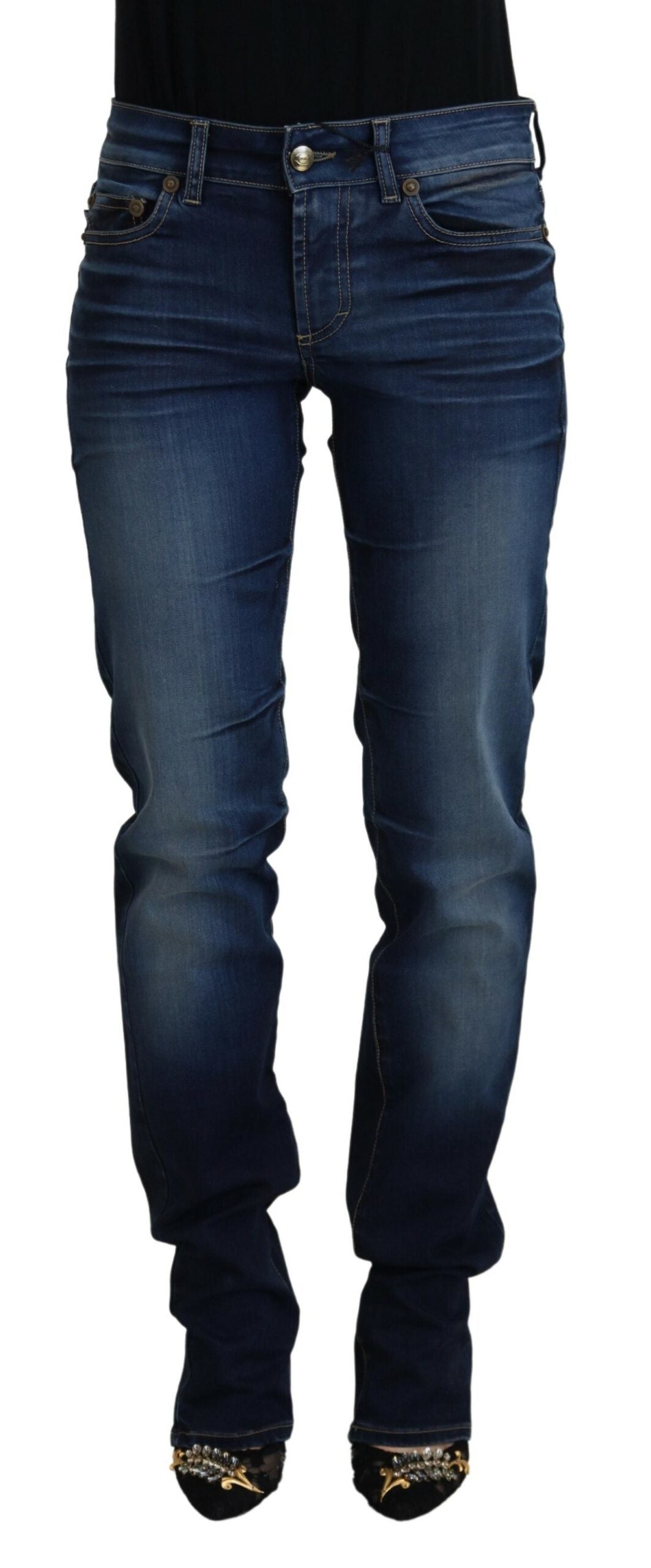 Just Cavalli – Schicke Jeanshose mit niedriger Taille in Blau