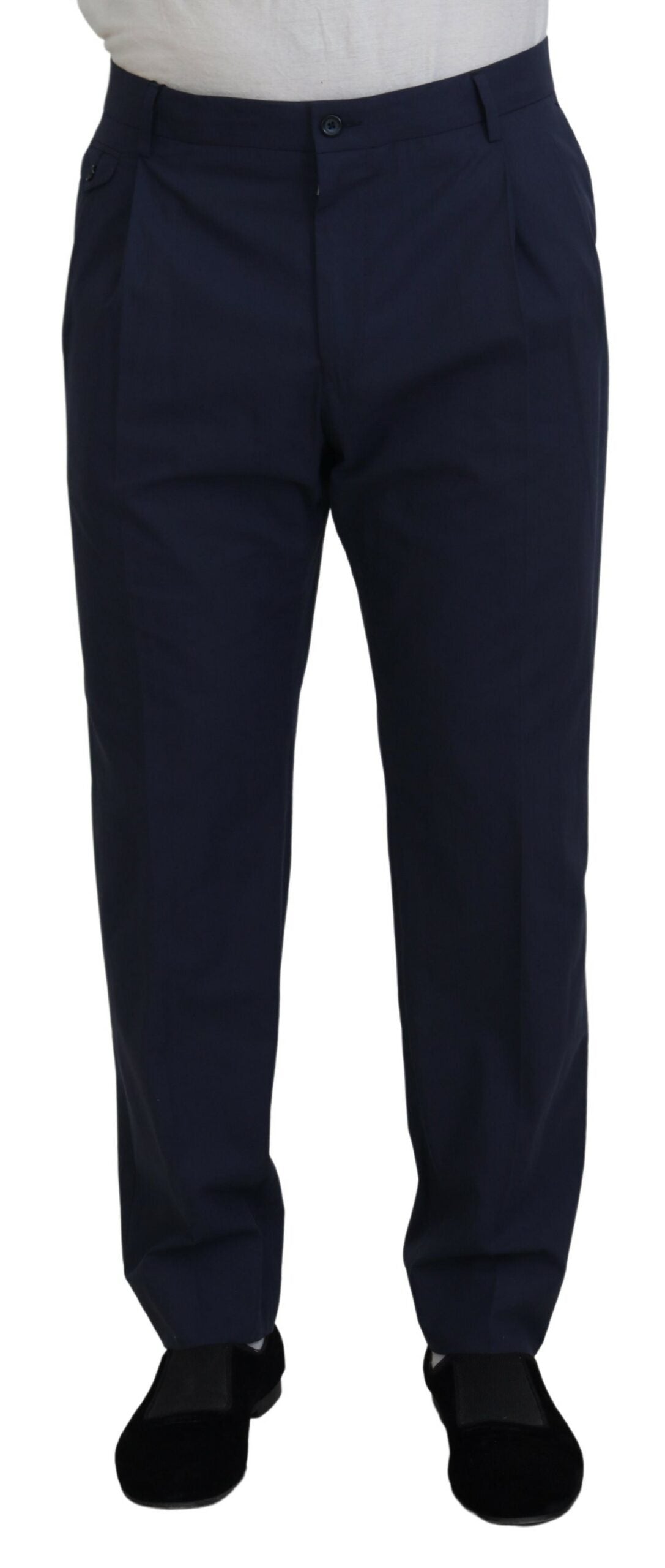 Pantalon chino bleu foncé élégant Dolce & Gabbana