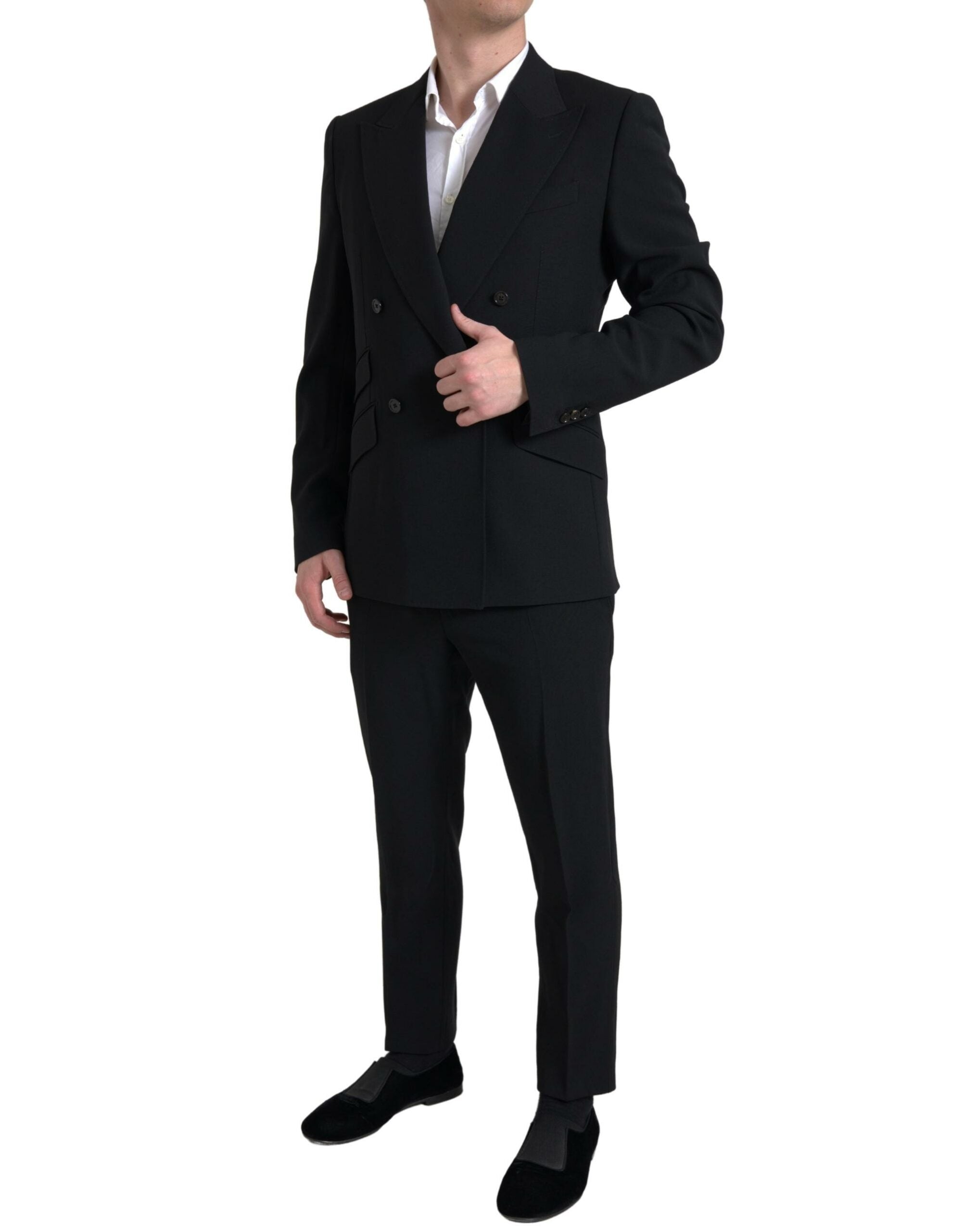 Dolce & Gabbana Eleganter Slim Fit Zweireihiger Anzug