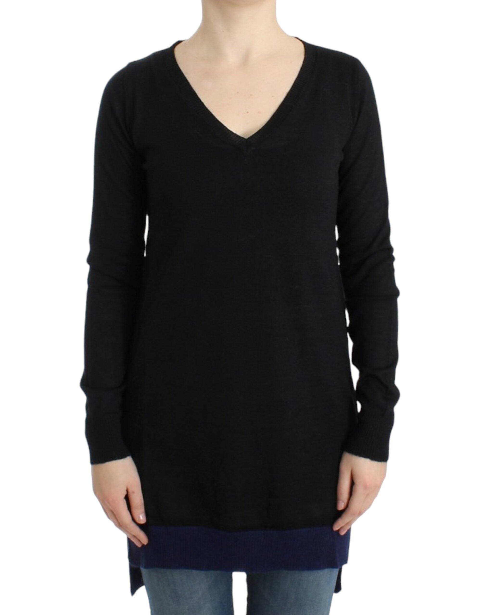 Costume National – Eleganter, leichter Pullover mit V-Ausschnitt