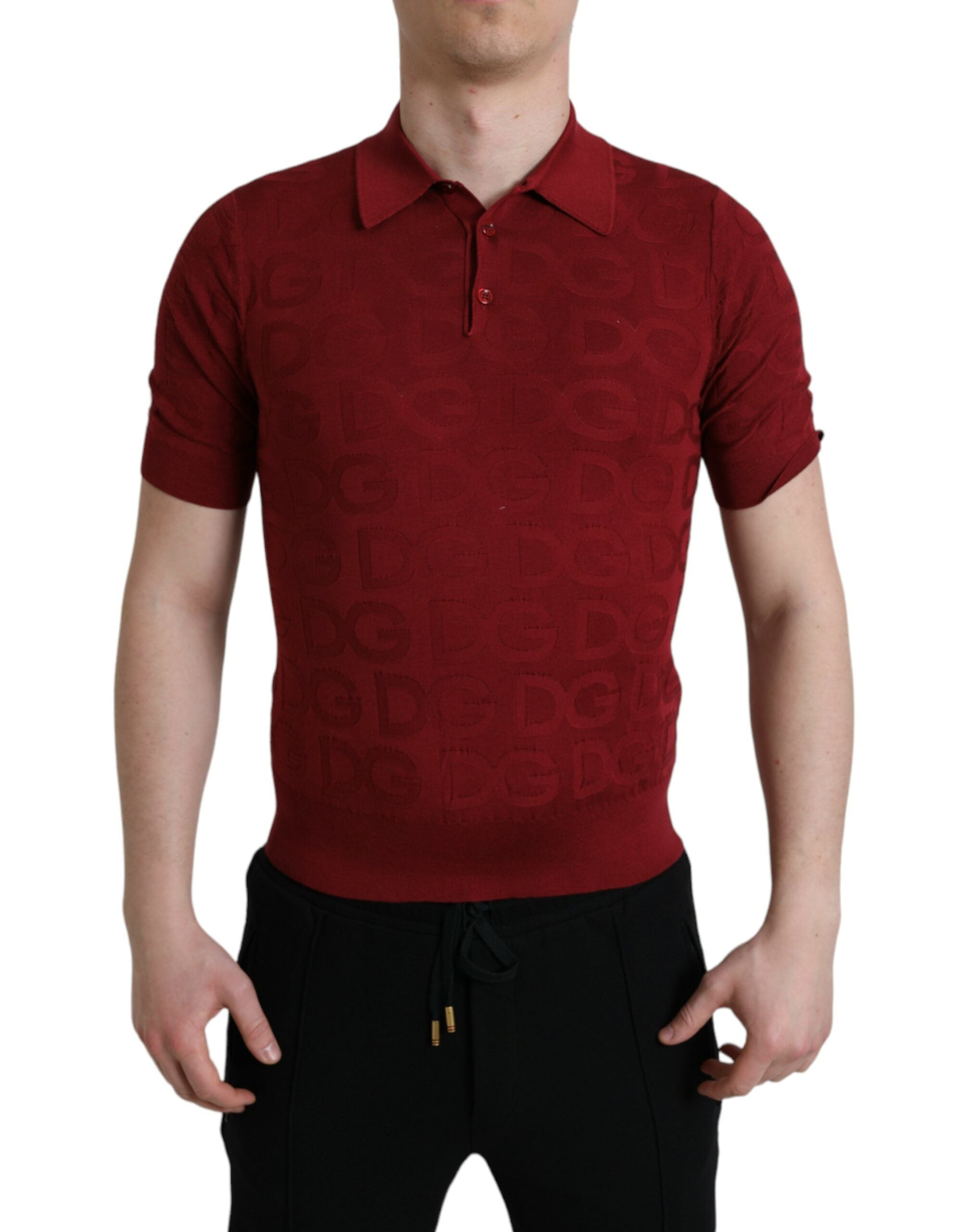 Dolce & Gabbana Seiden-Poloshirt in Kastanienbraun – Eleganz trifft Komfort
