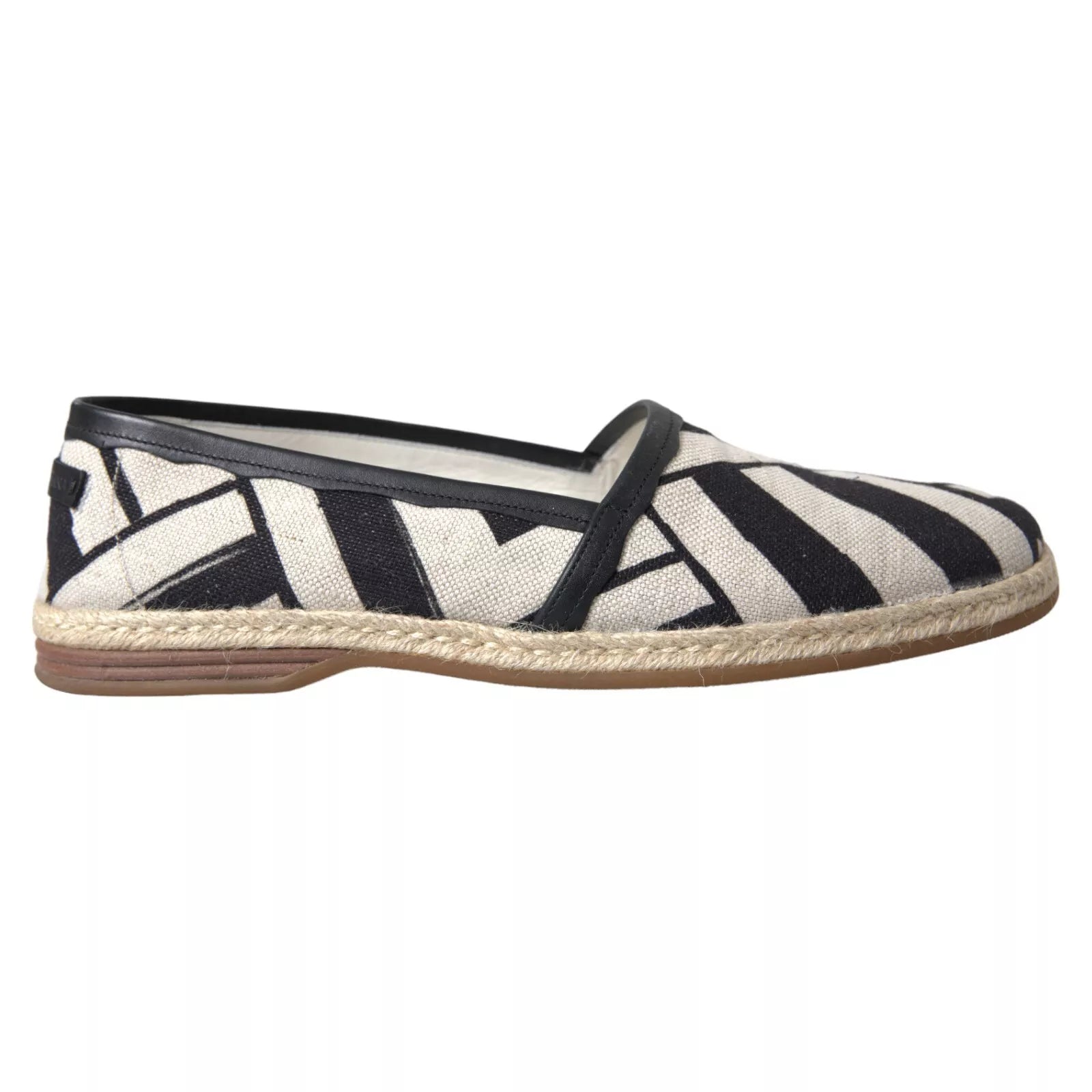 Dolce & Gabbana - Espadrilles élégantes en cuir à rayures