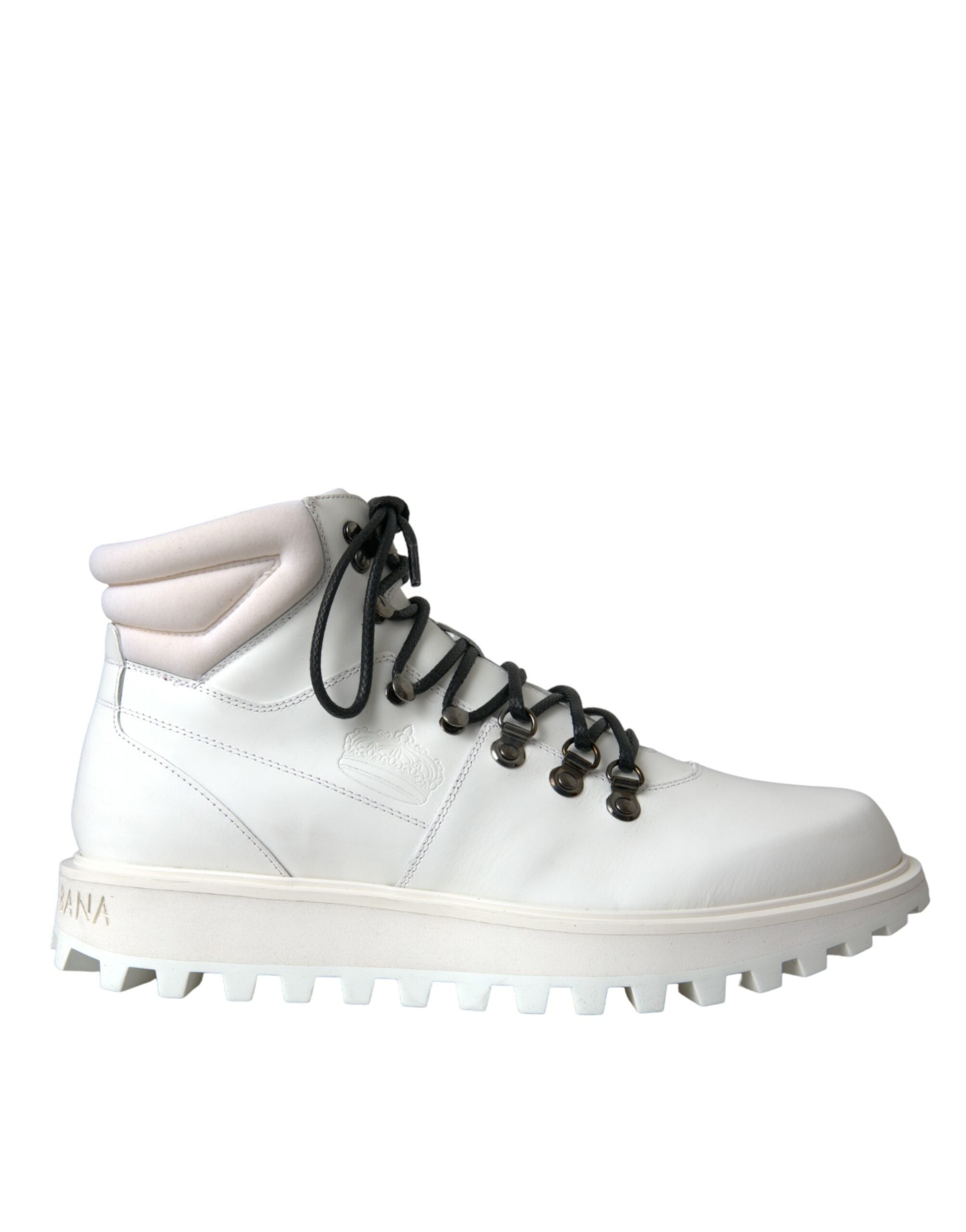 Dolce & Gabbana Weiß Vulcano Trekking Männer Stiefeletten Schuhe