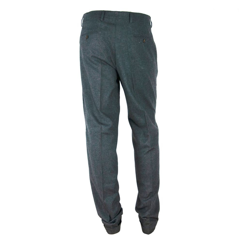 Made in Italy Gray Cotton Men Pant