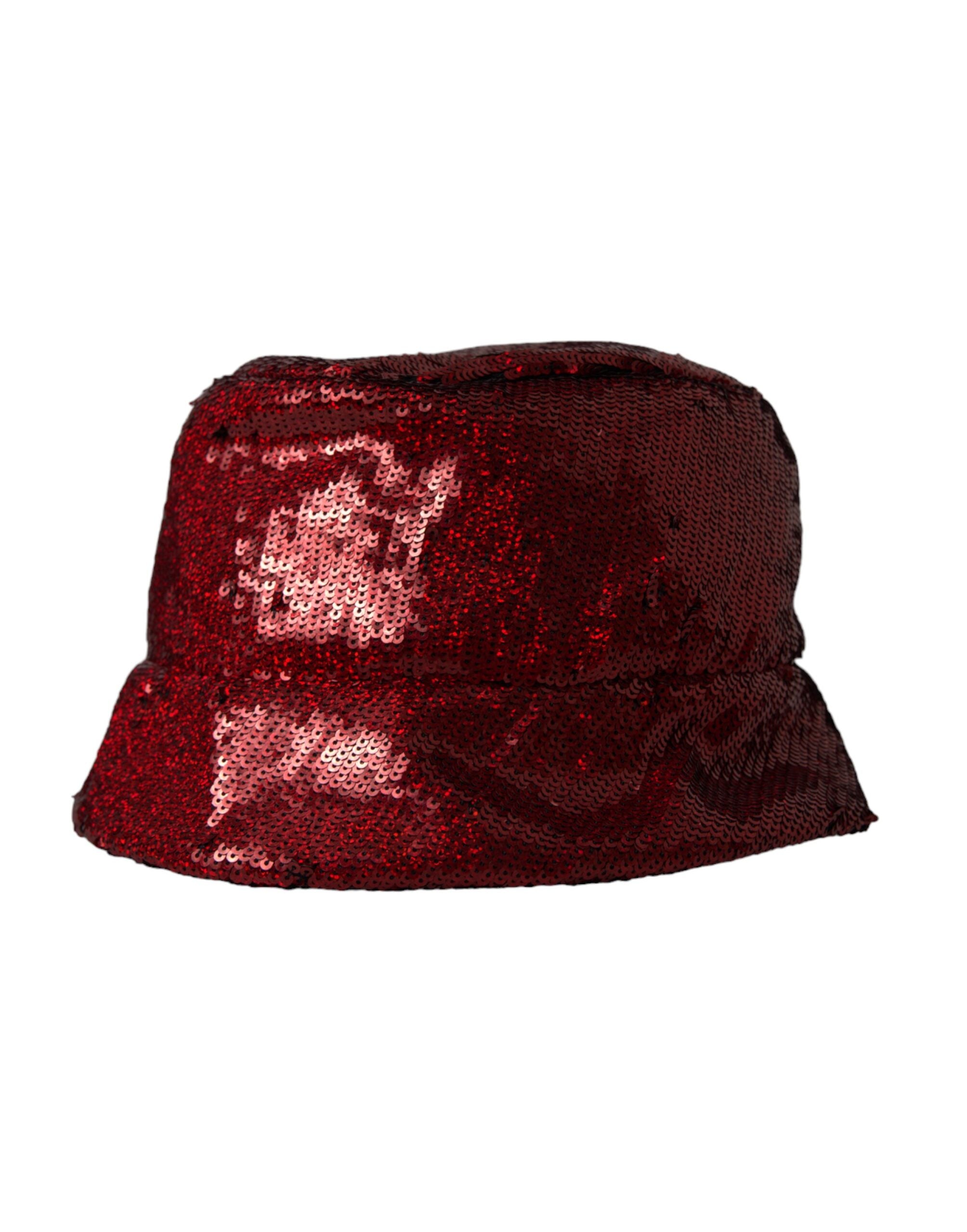 Bob en nylon à paillettes rouges Dolce & Gabbana pour homme