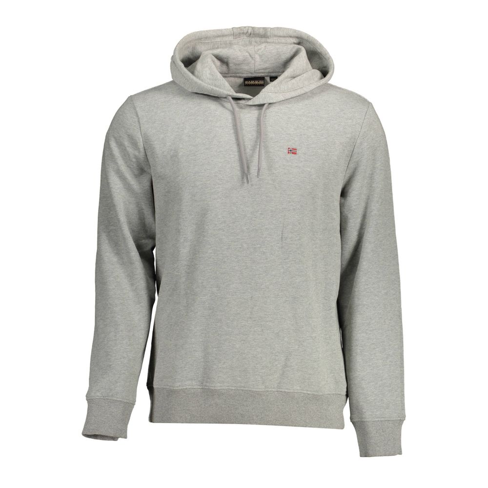 Napapijri Grauer Baumwollpullover pour hommes