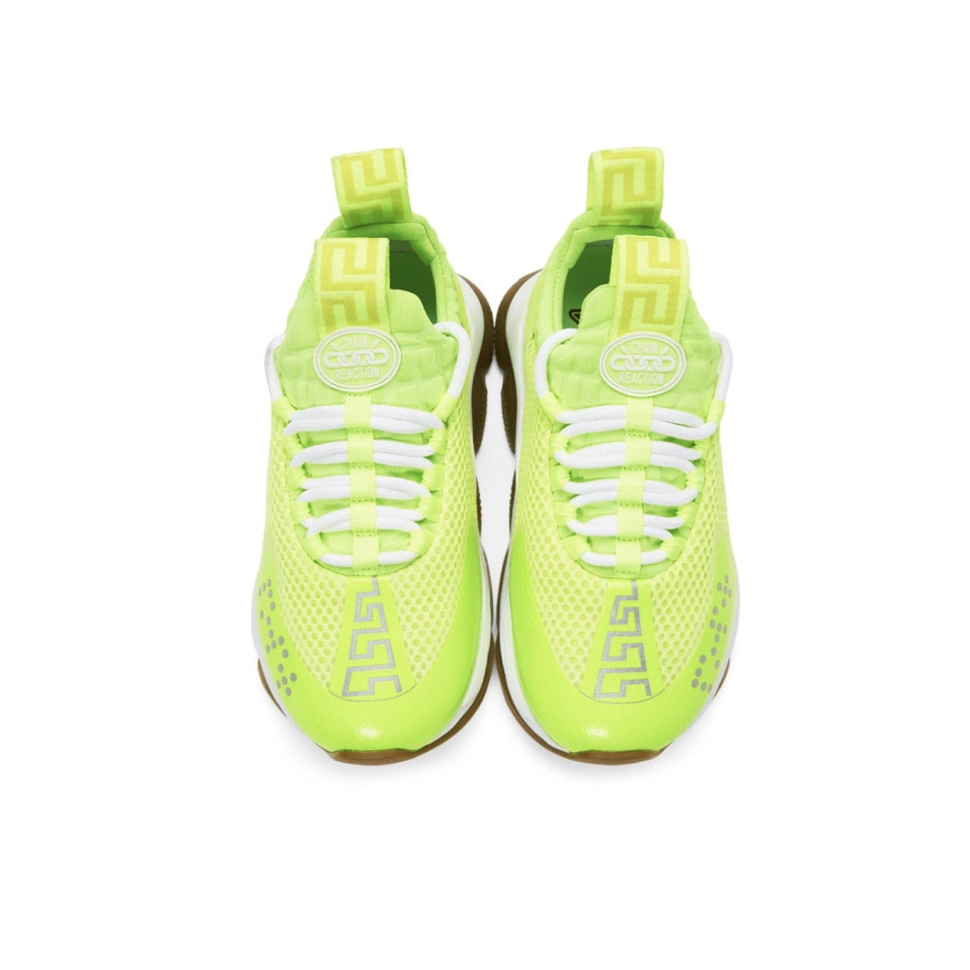Versace SS19 Neon "Cross Chainer" Sneakers - MEN SHOES - VERSACE - Tluxy New