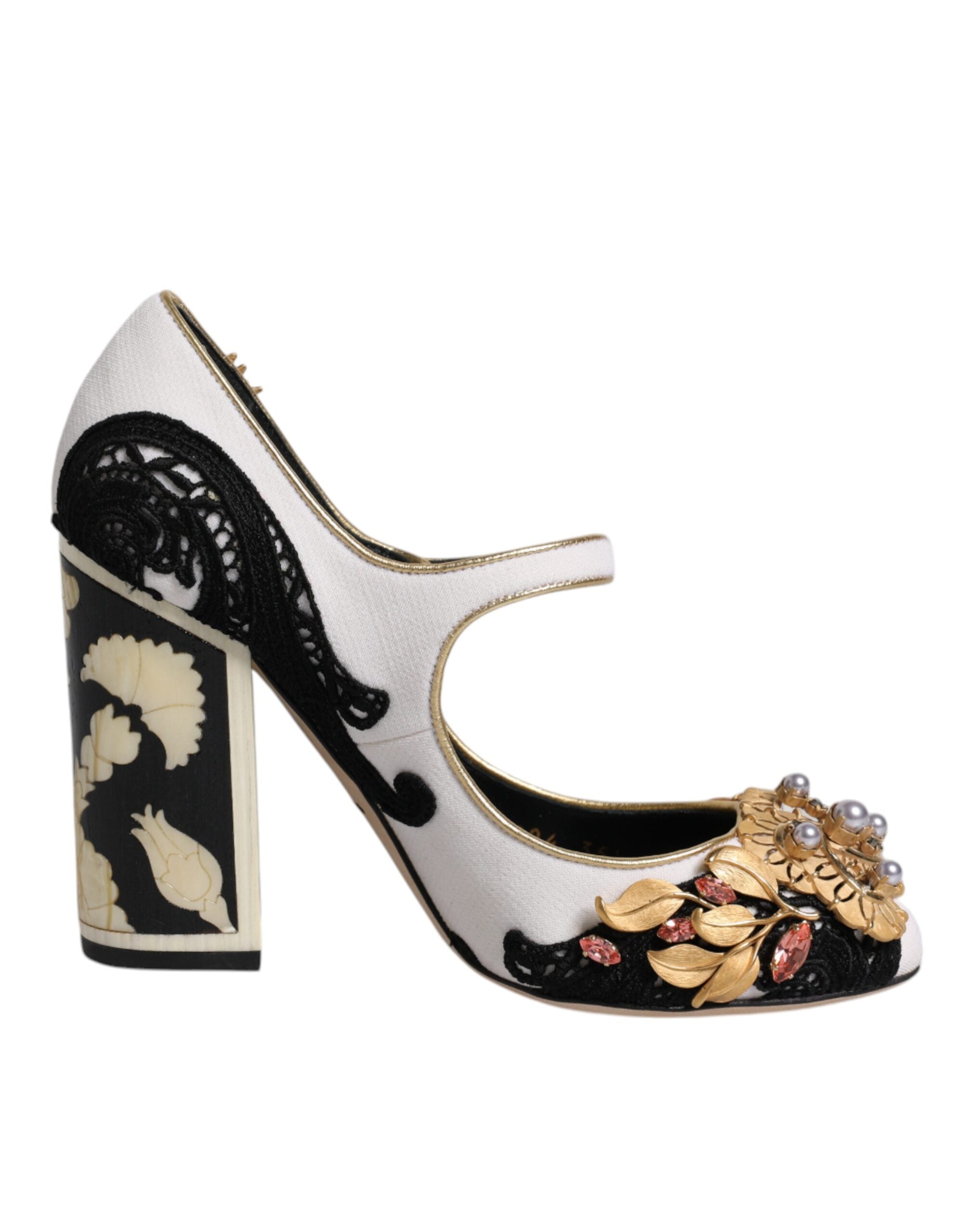 Dolce & Gabbana Mehrfarbige Pumps mit verzierten Absätzen