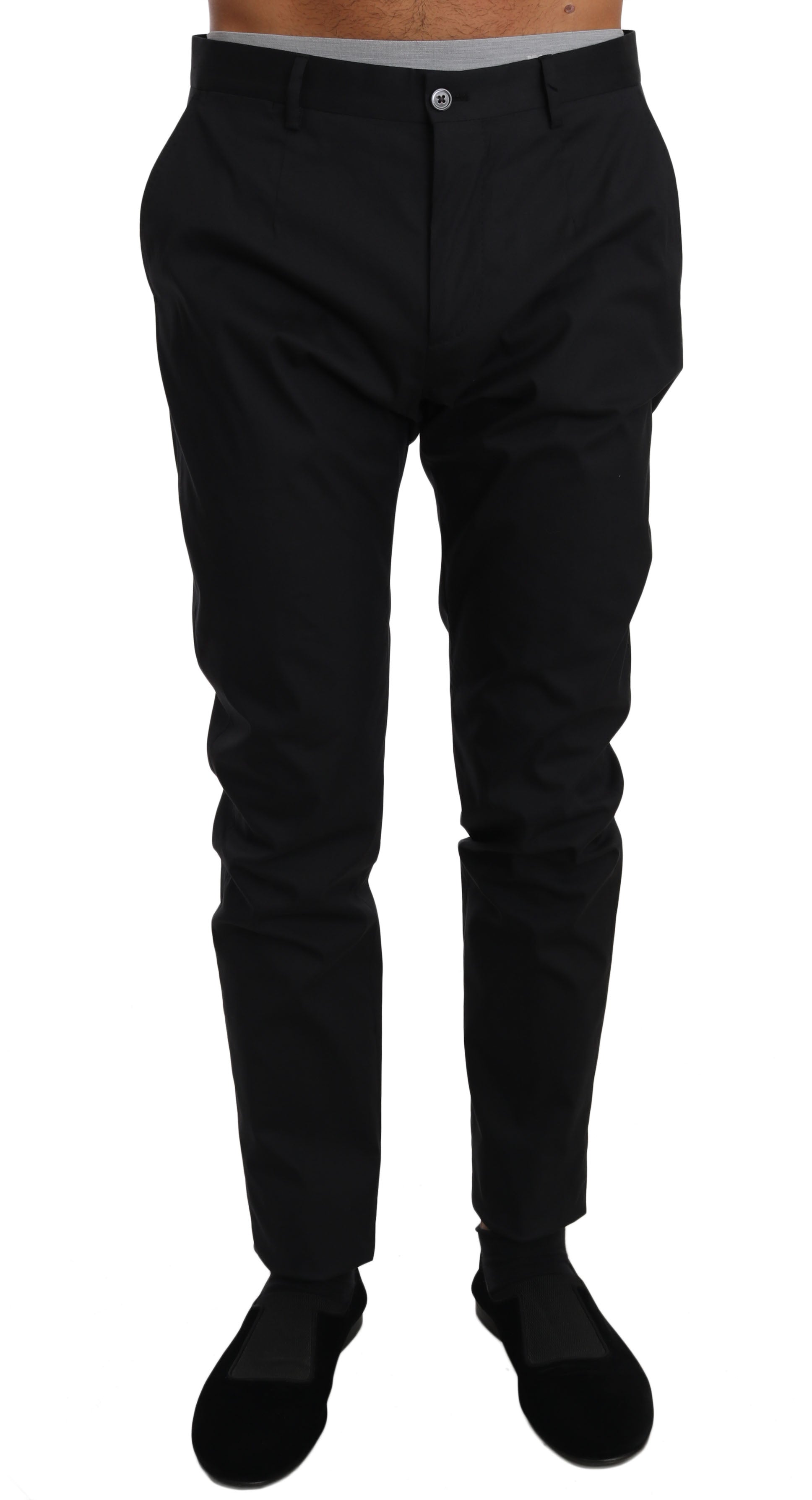Dolce & Gabbana Elegante schwarze Hose aus Wollmischung