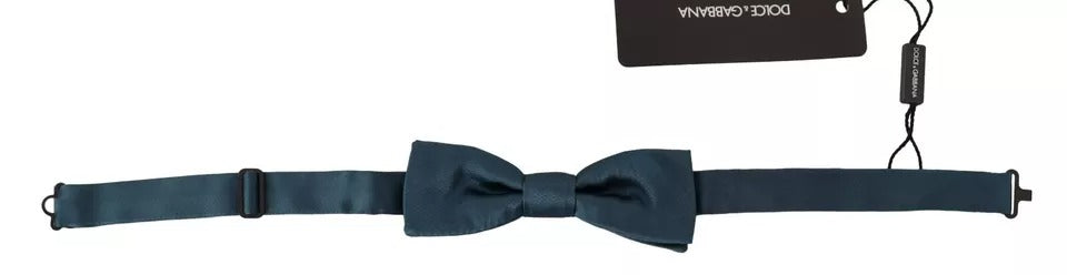 Nœud papillon ajustable bleu 100 % soie Dolce & Gabbana pour homme