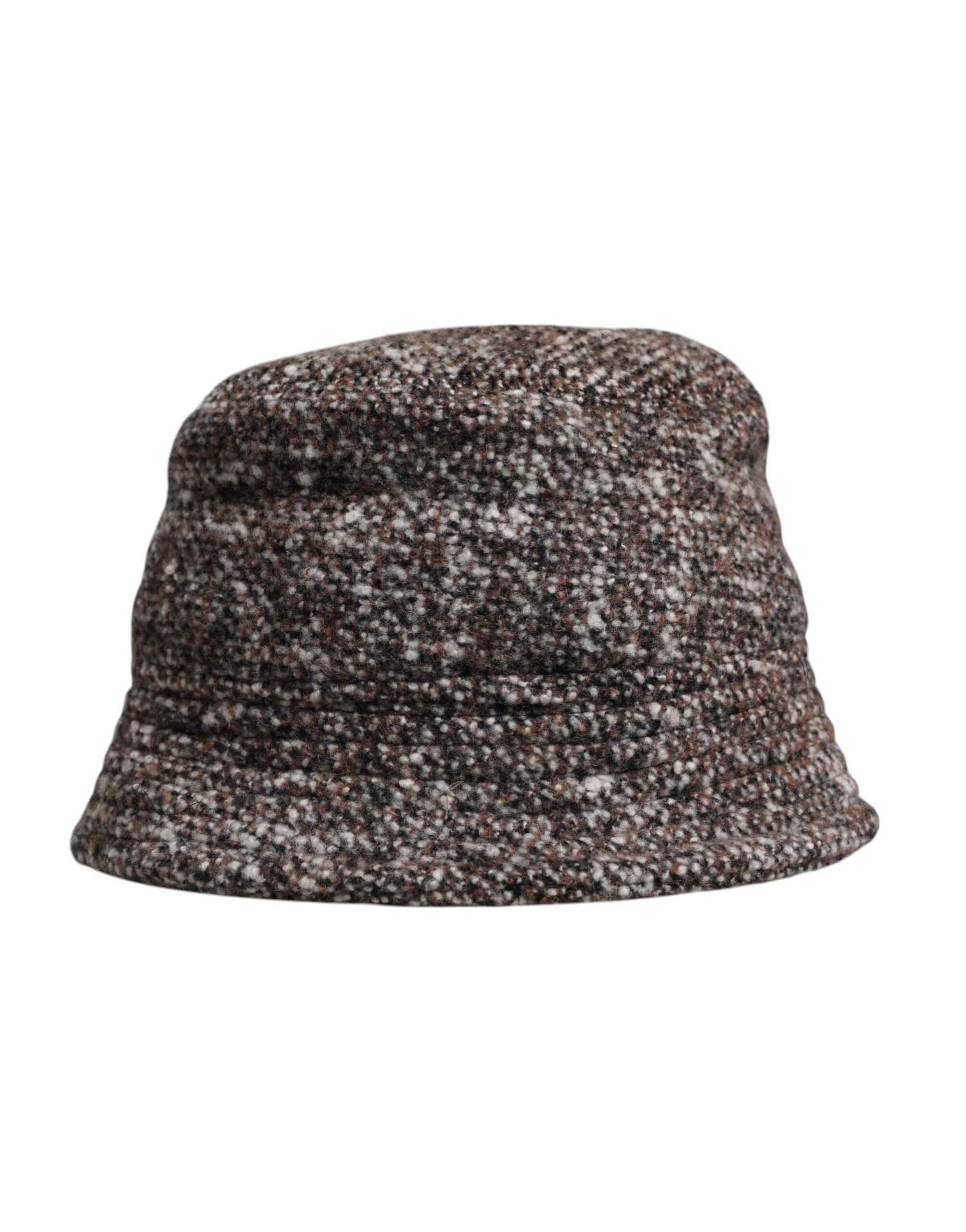 Bob tissé en laine d'alpaga marron Dolce & Gabbana