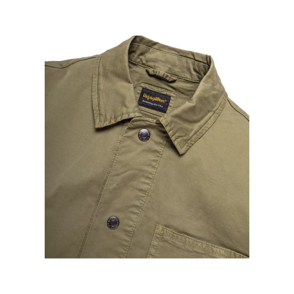 Refrigiwear Green Cotton Men Jacket