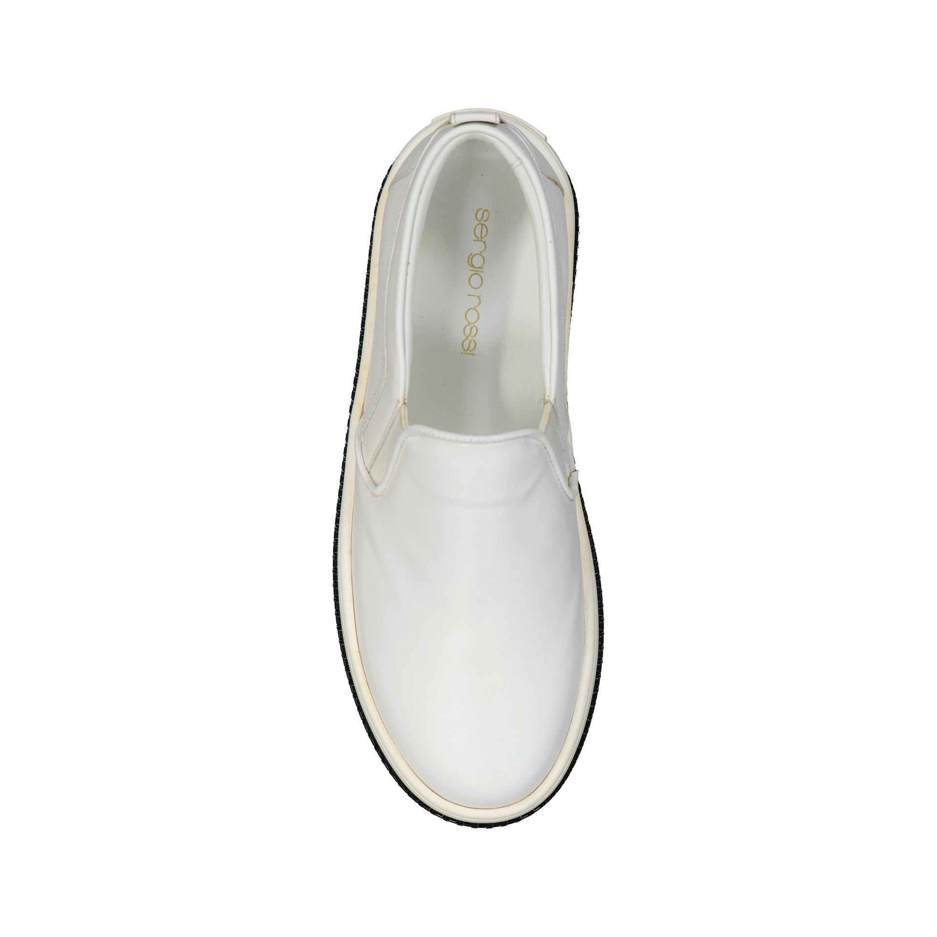 Sergio Rossi Leather Slip-Op Sneakers