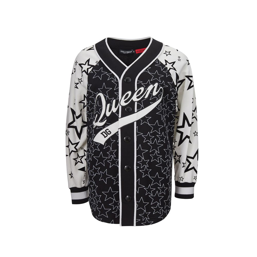Dolce & Gabbana Schicker schwarzer Baumwollpullover für Damen