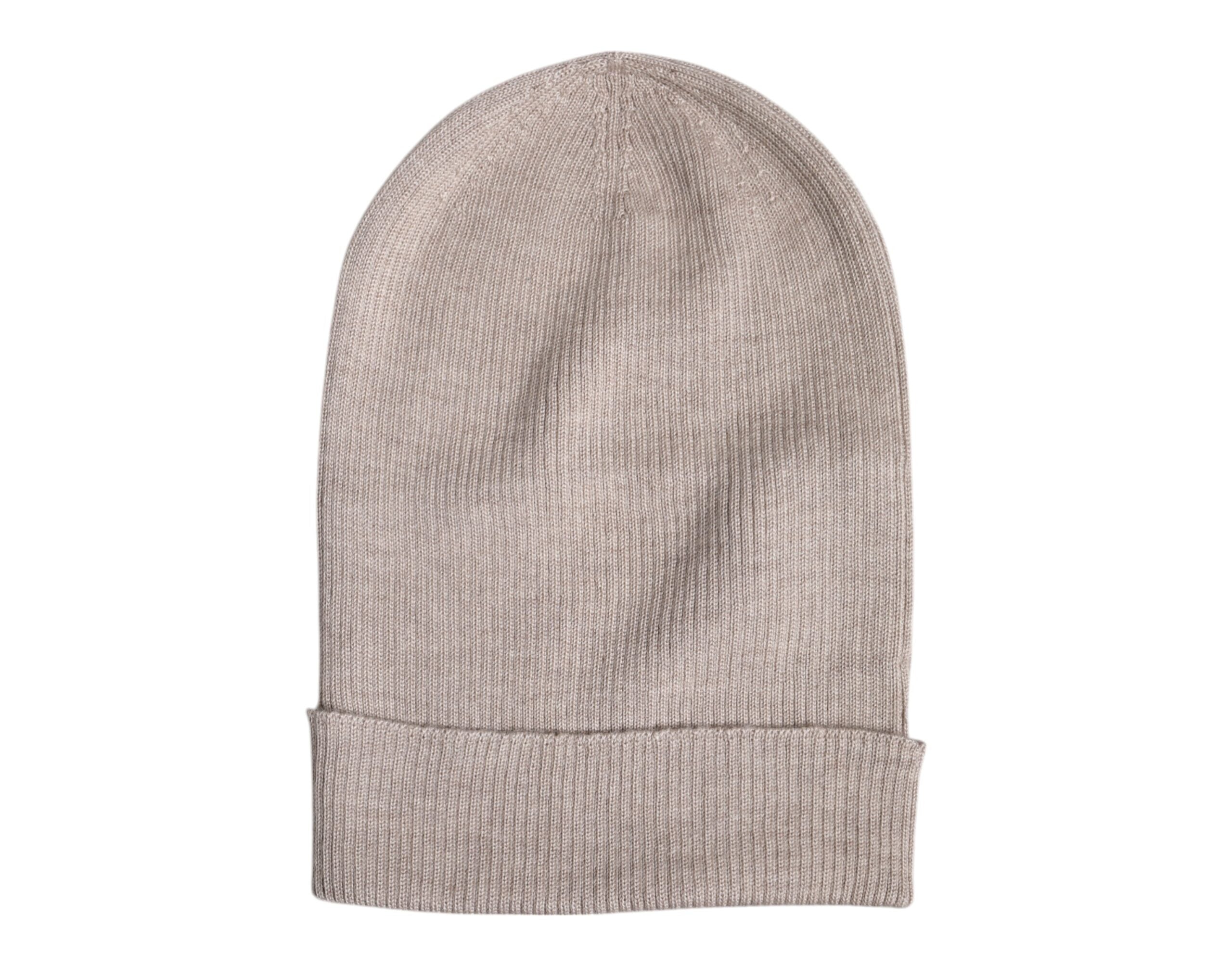 Dolce & Gabbana Beige Cashmere Knitted Winter Beanie Hat