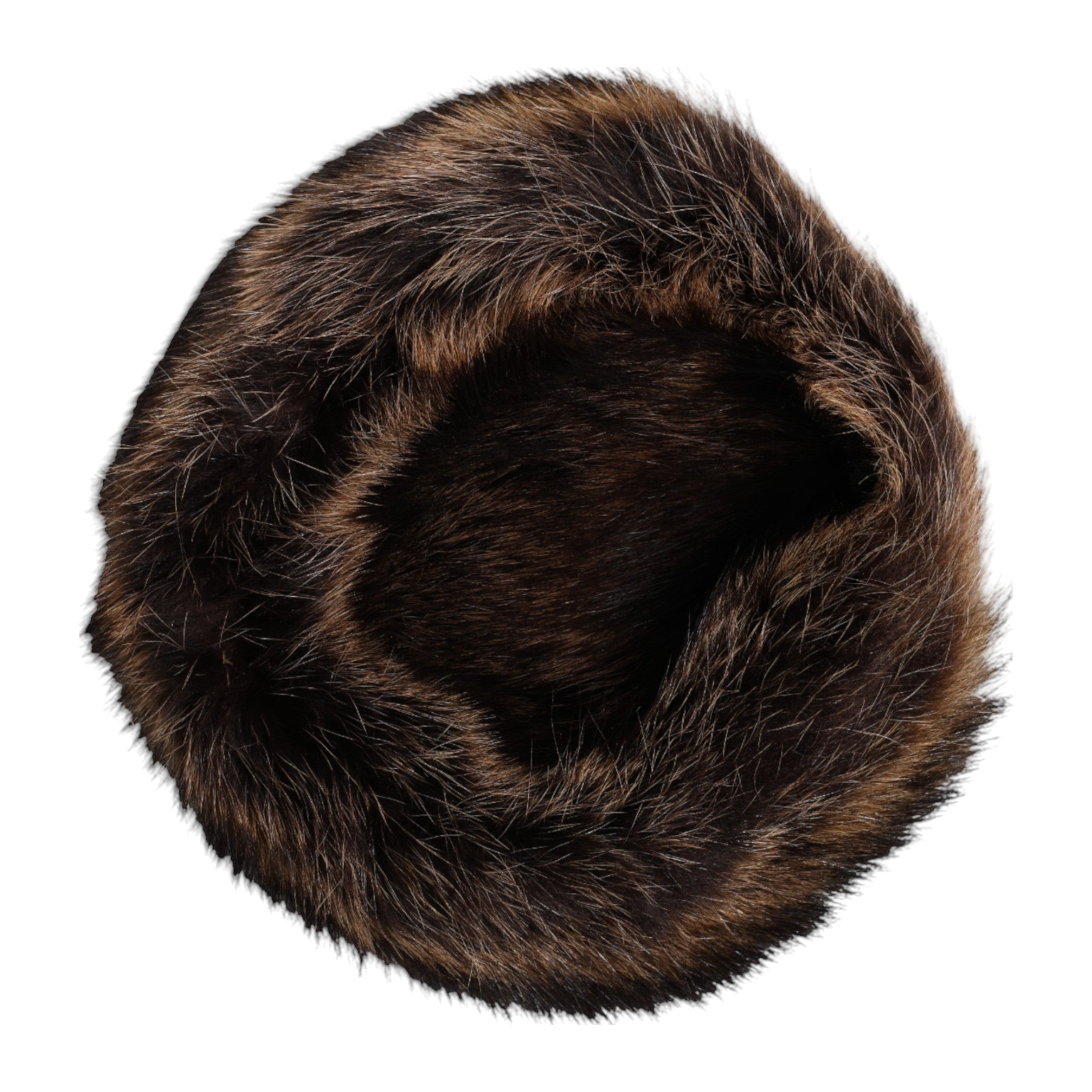 Dolce & Gabbana Damen Fischerhut aus braunem Pelz
