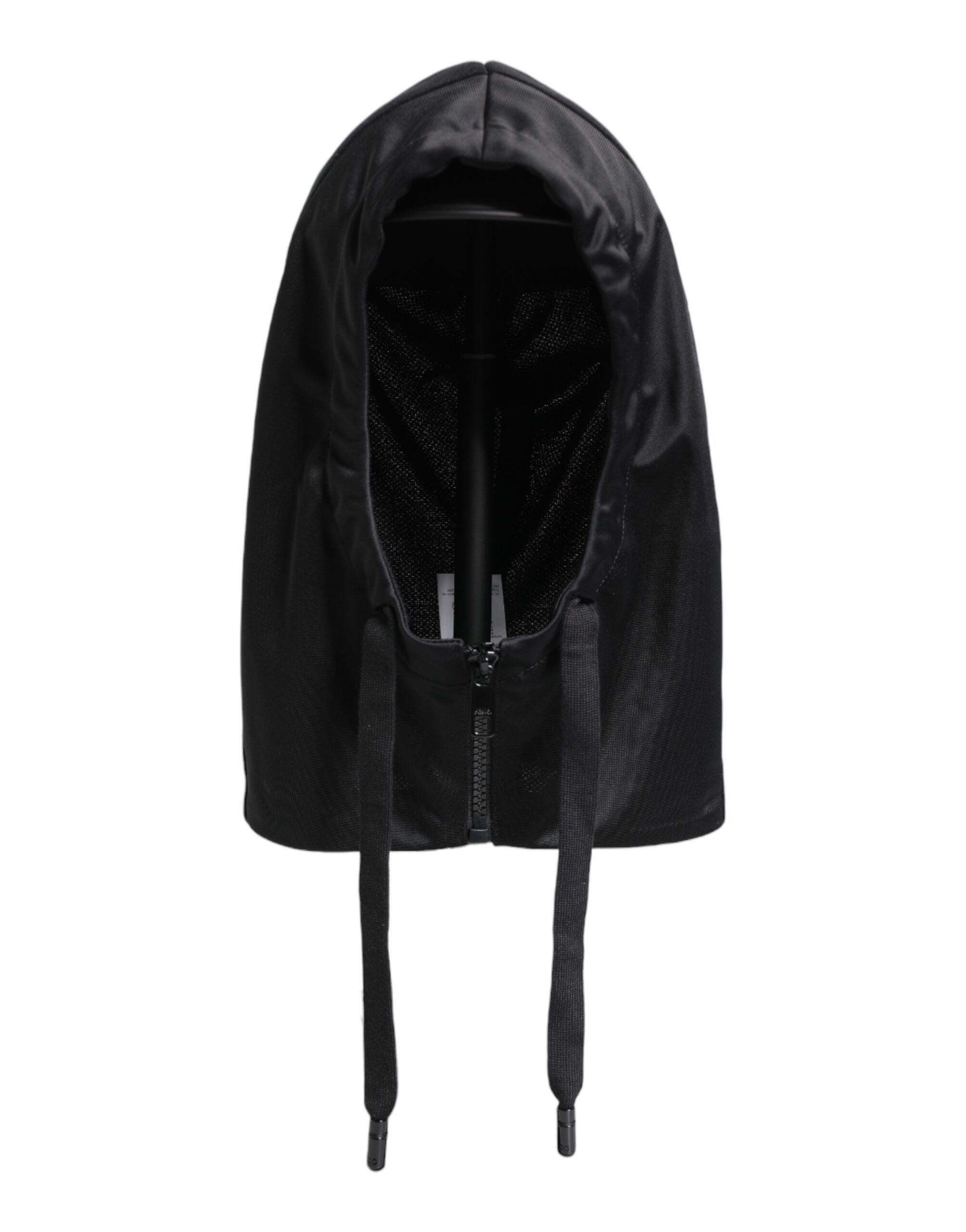 Chapeau enveloppant en polyester noir Dolce & Gabbana